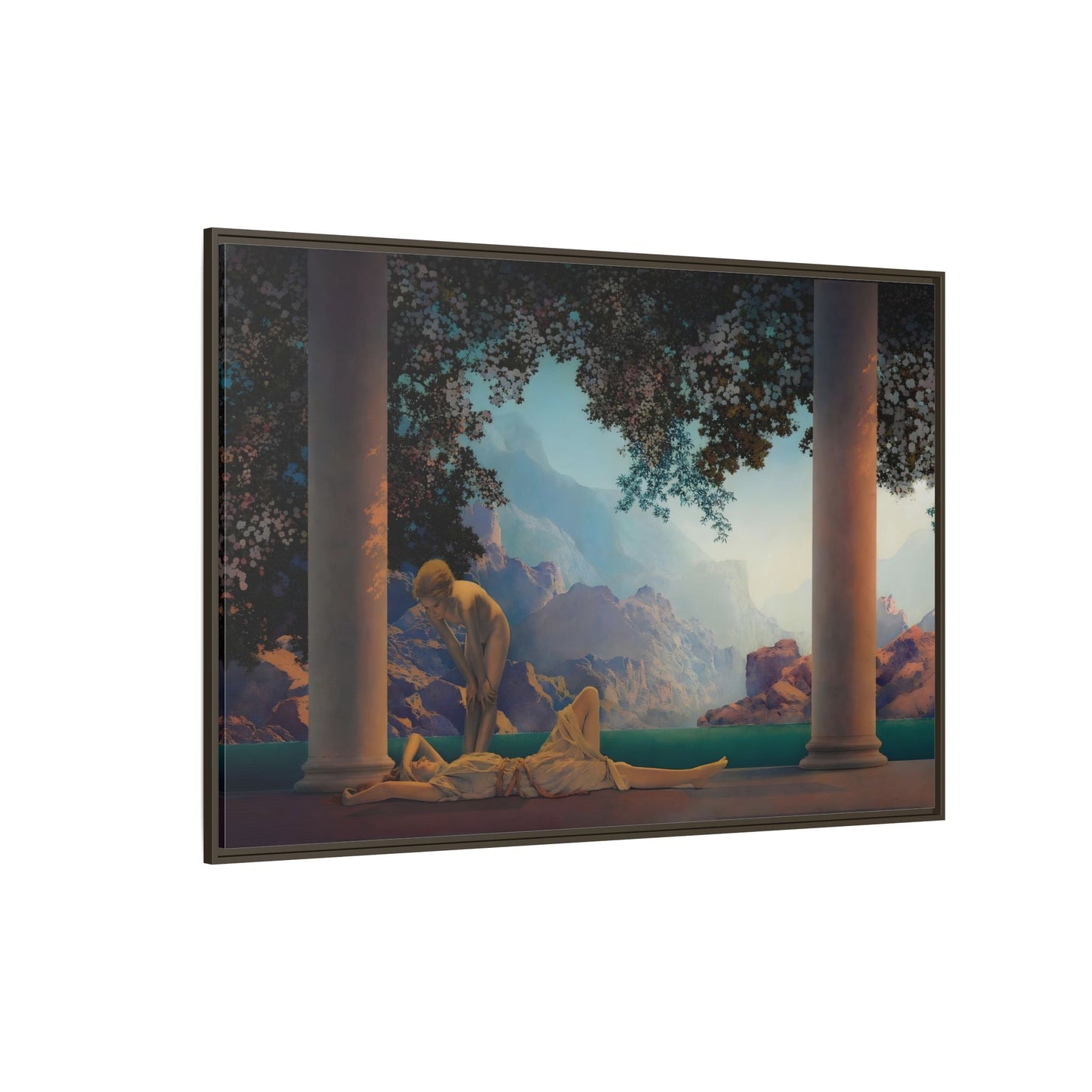 Daybreak Framed Canvas Print - Romantic Parrish Landscape Wall Art