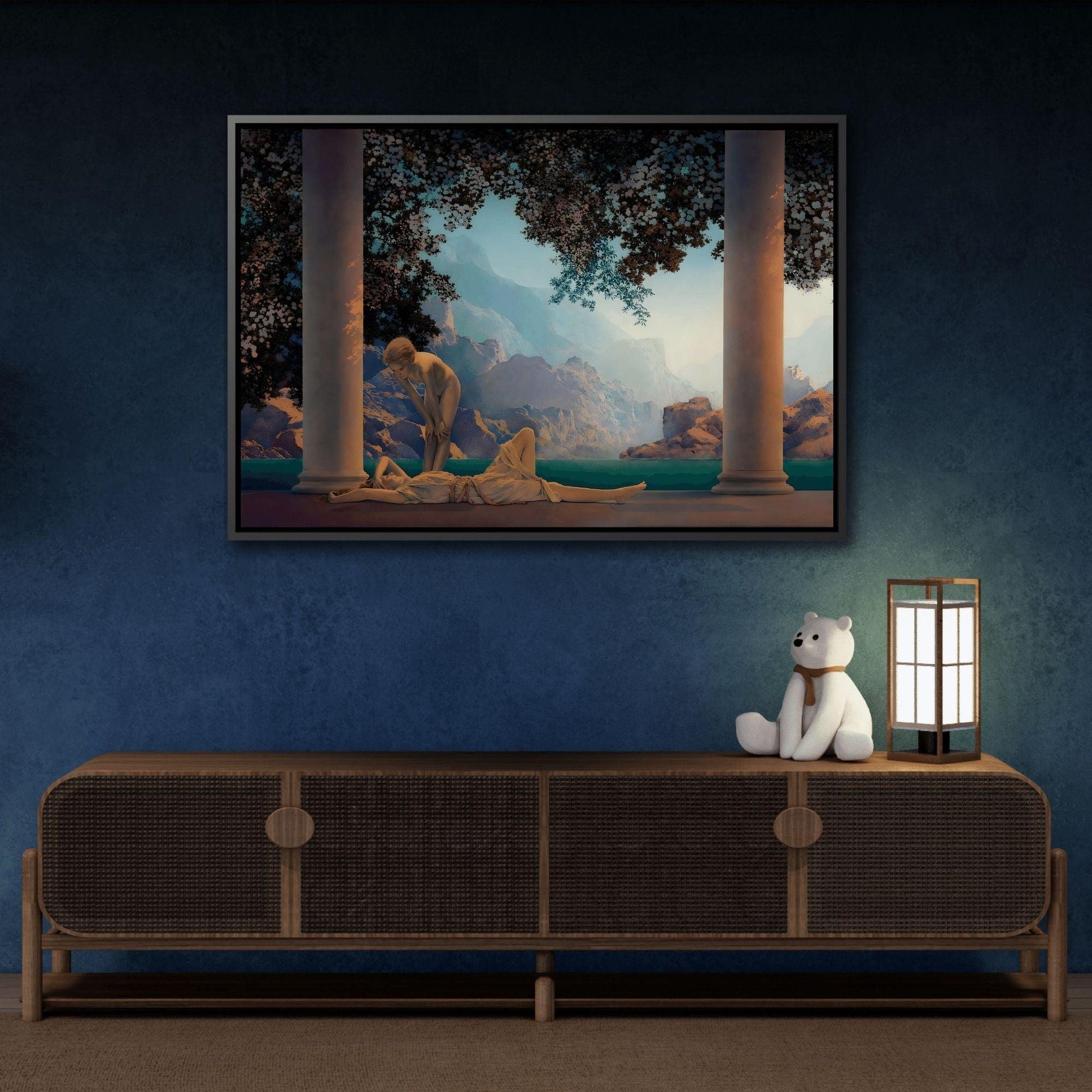 Daybreak Framed Canvas Print - Romantic Parrish Landscape Wall Art