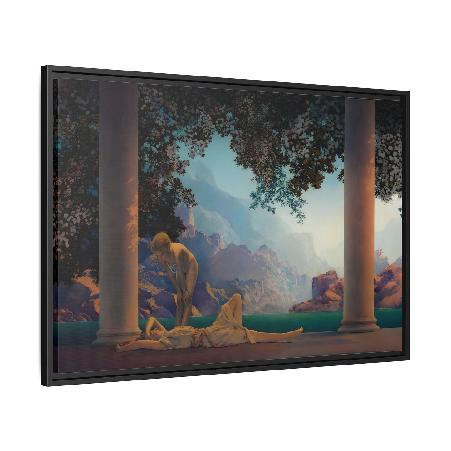 Daybreak Framed Canvas Print - Romantic Parrish Landscape Wall Art