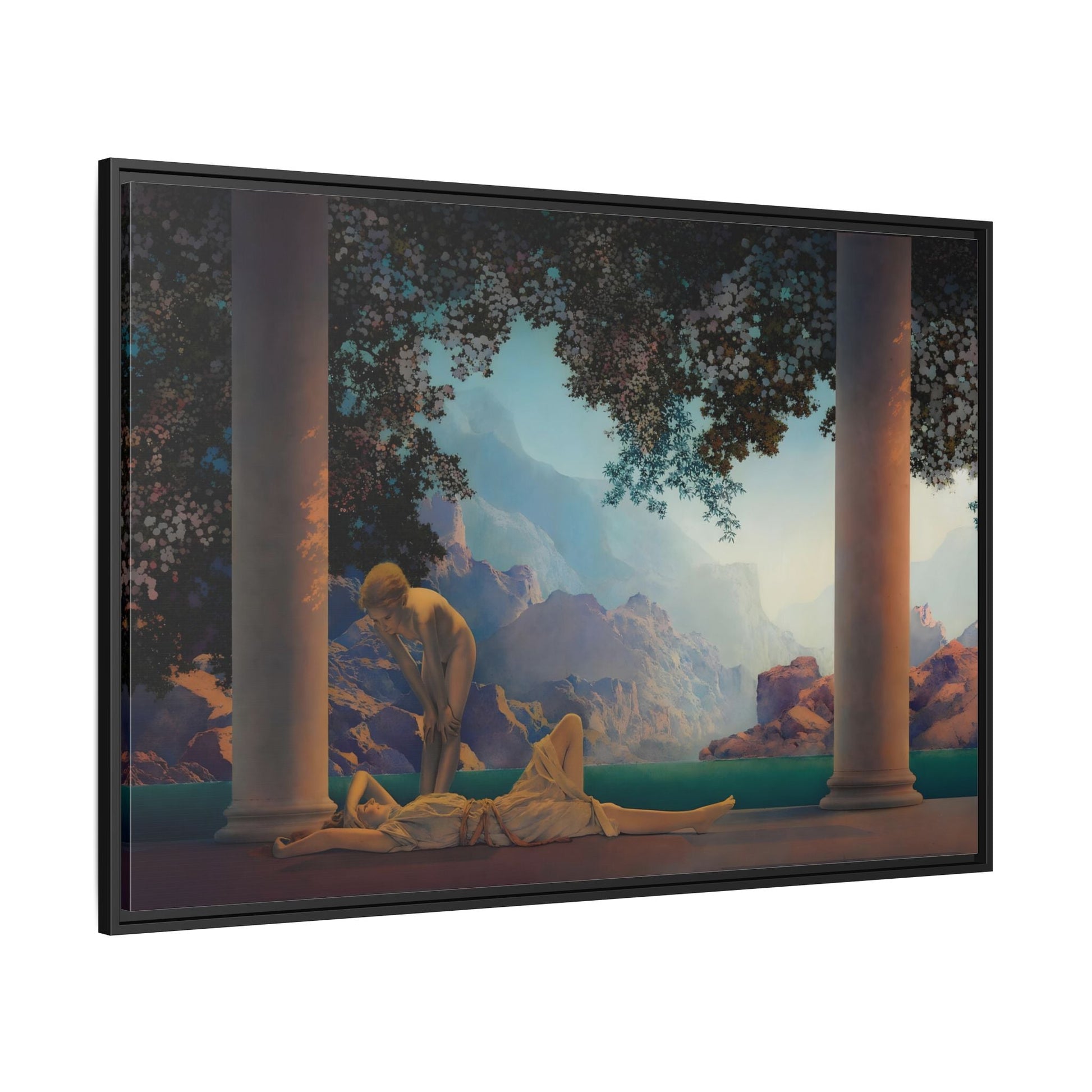 Daybreak Framed Canvas Print - Romantic Parrish Landscape Wall Art