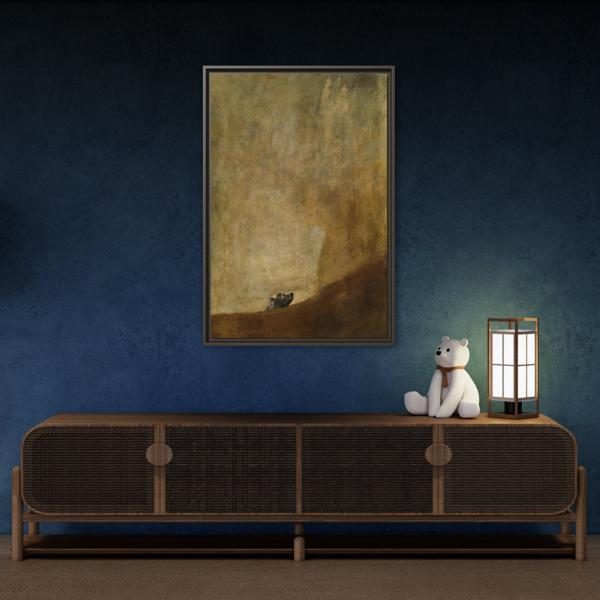 Dog Canvas Wall Art Print - Goya Animal Painting