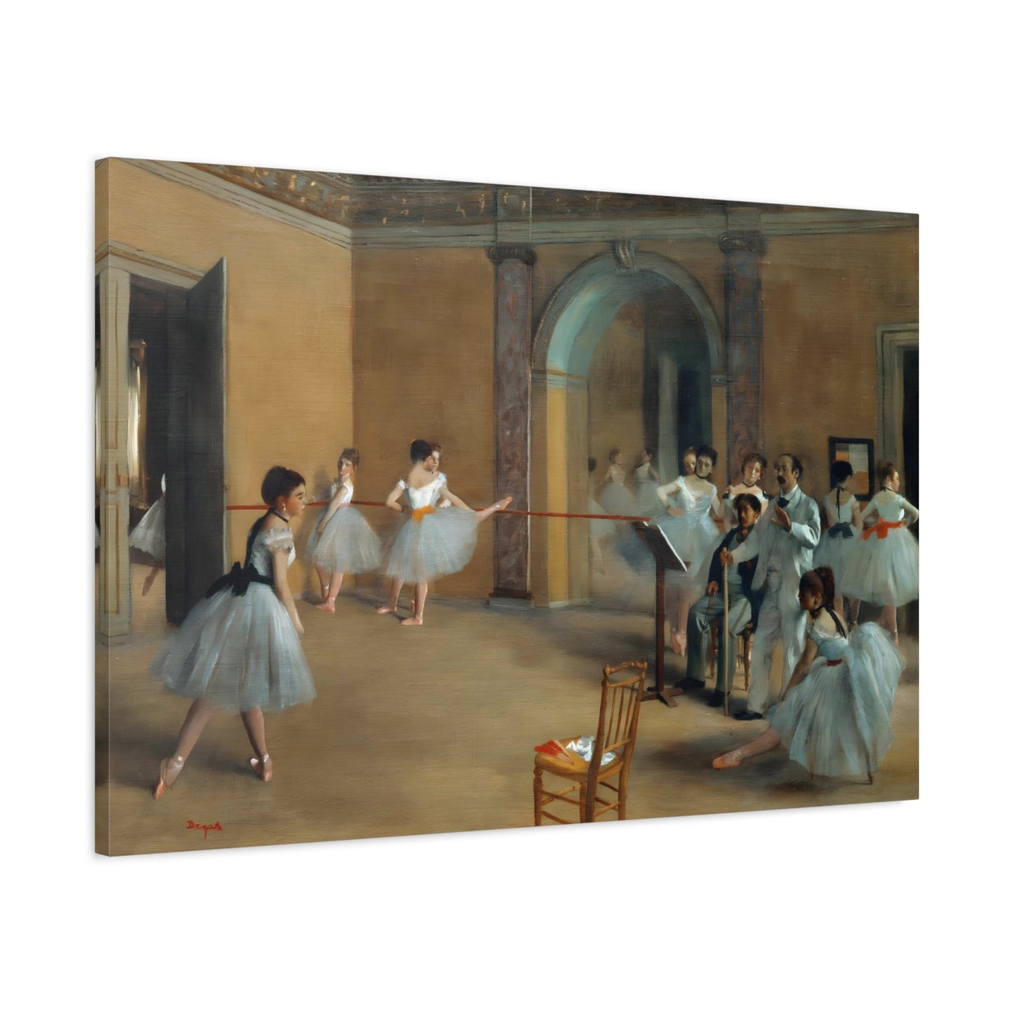 Edgar Degas Dance Foyer at the Opera - Canvas Wall Art Print