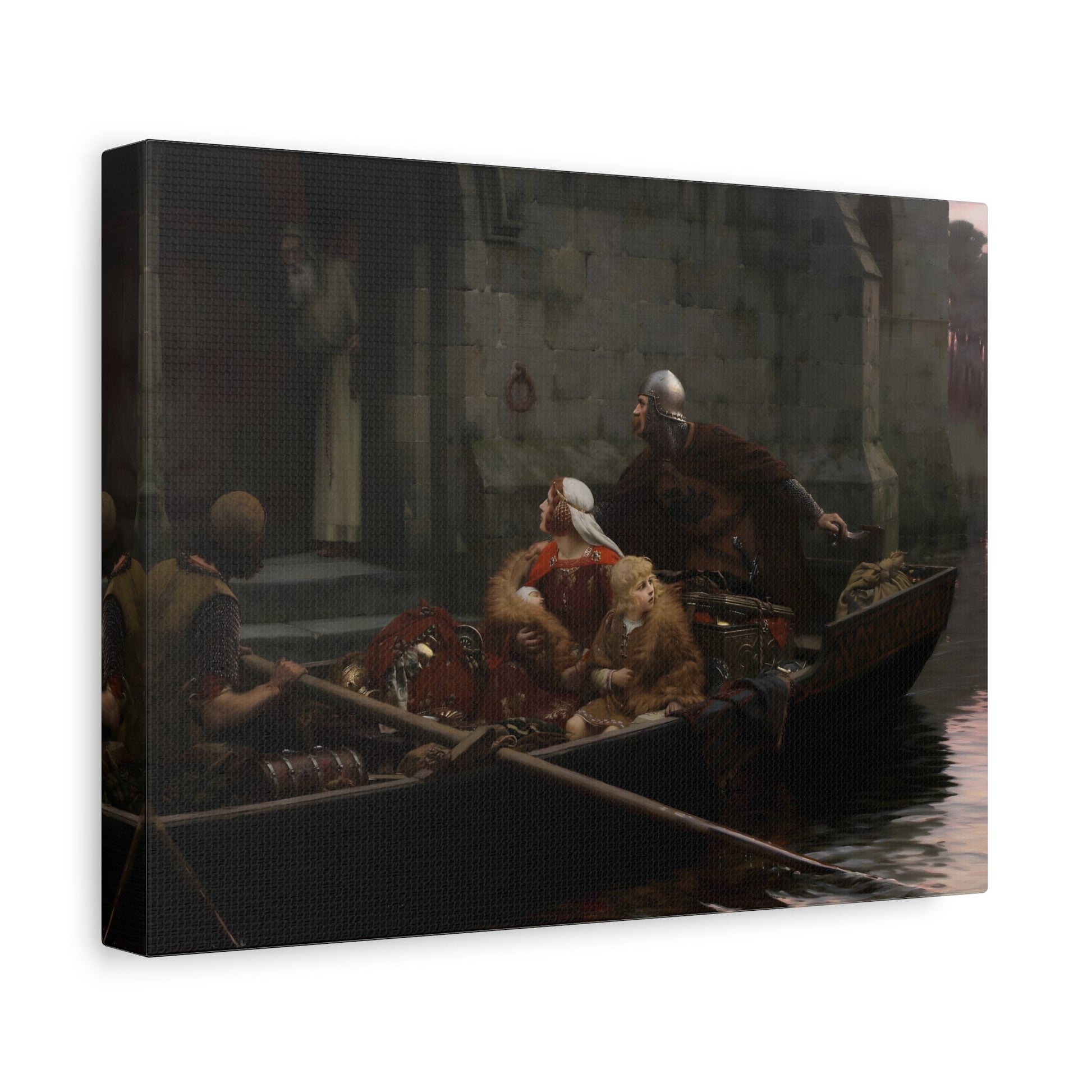 Edmund Blair Leighton In Time of Peril - Canvas Wall Art Print