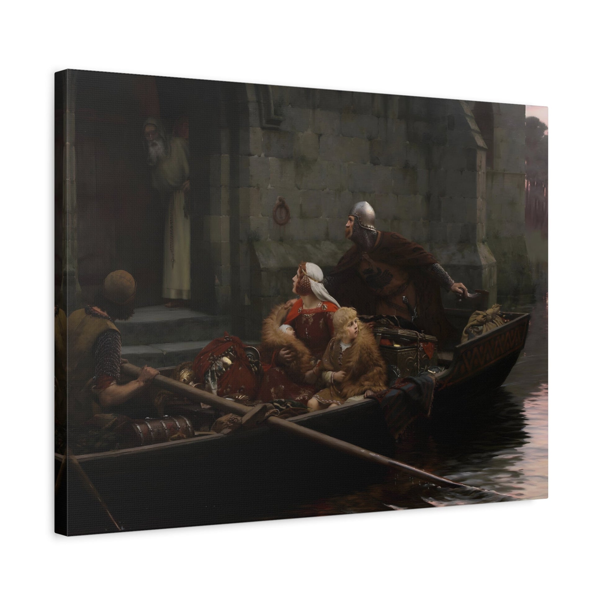 Edmund Blair Leighton In Time of Peril - Canvas Wall Art Print