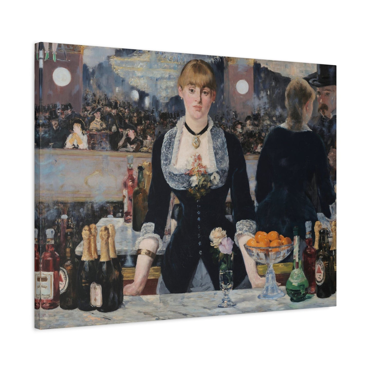 Edouard Manet Bar at Folies-Bergere - Canvas Wall Art Print