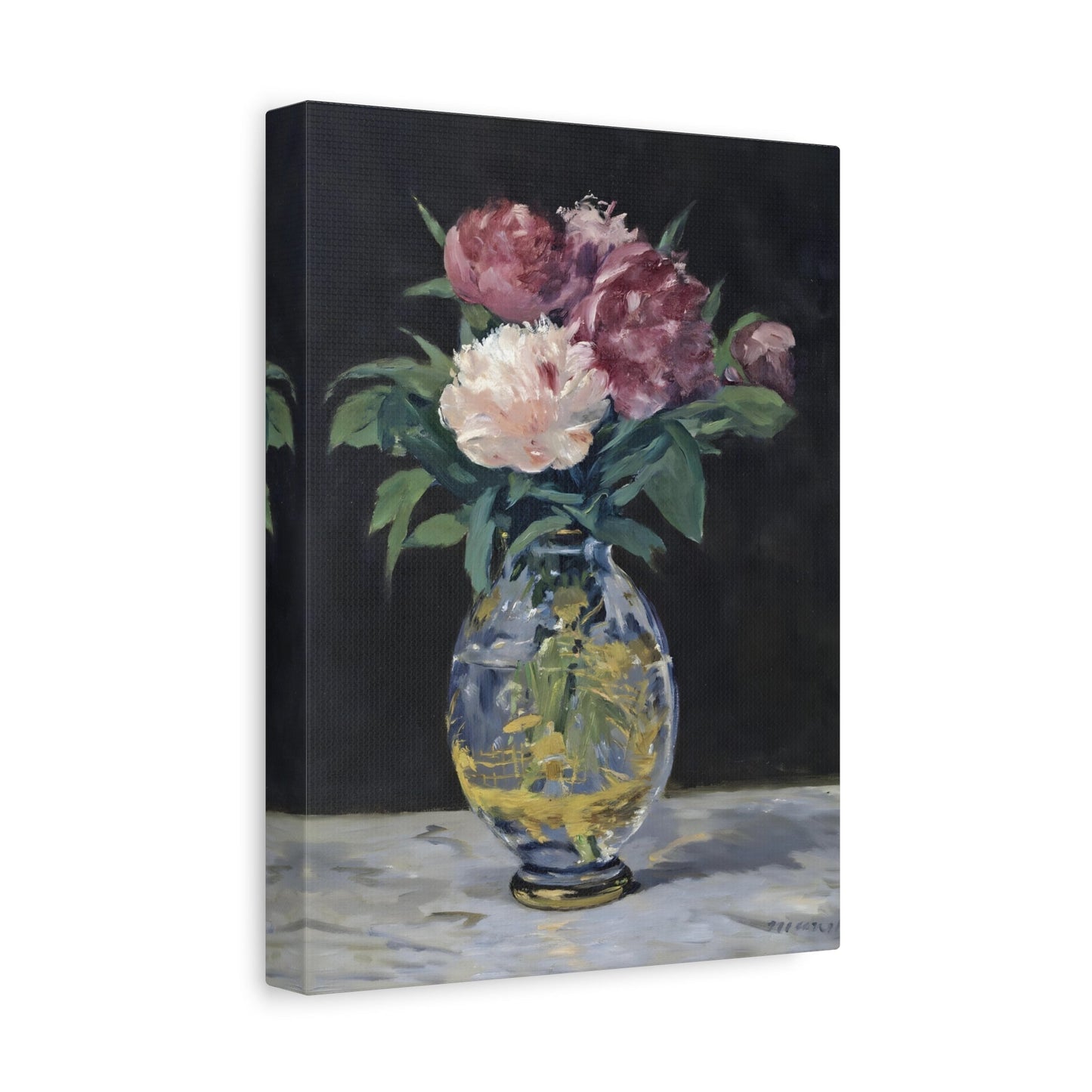 Edouard Manet Bouquet of Peonies - Floral Canvas Wall Art Print