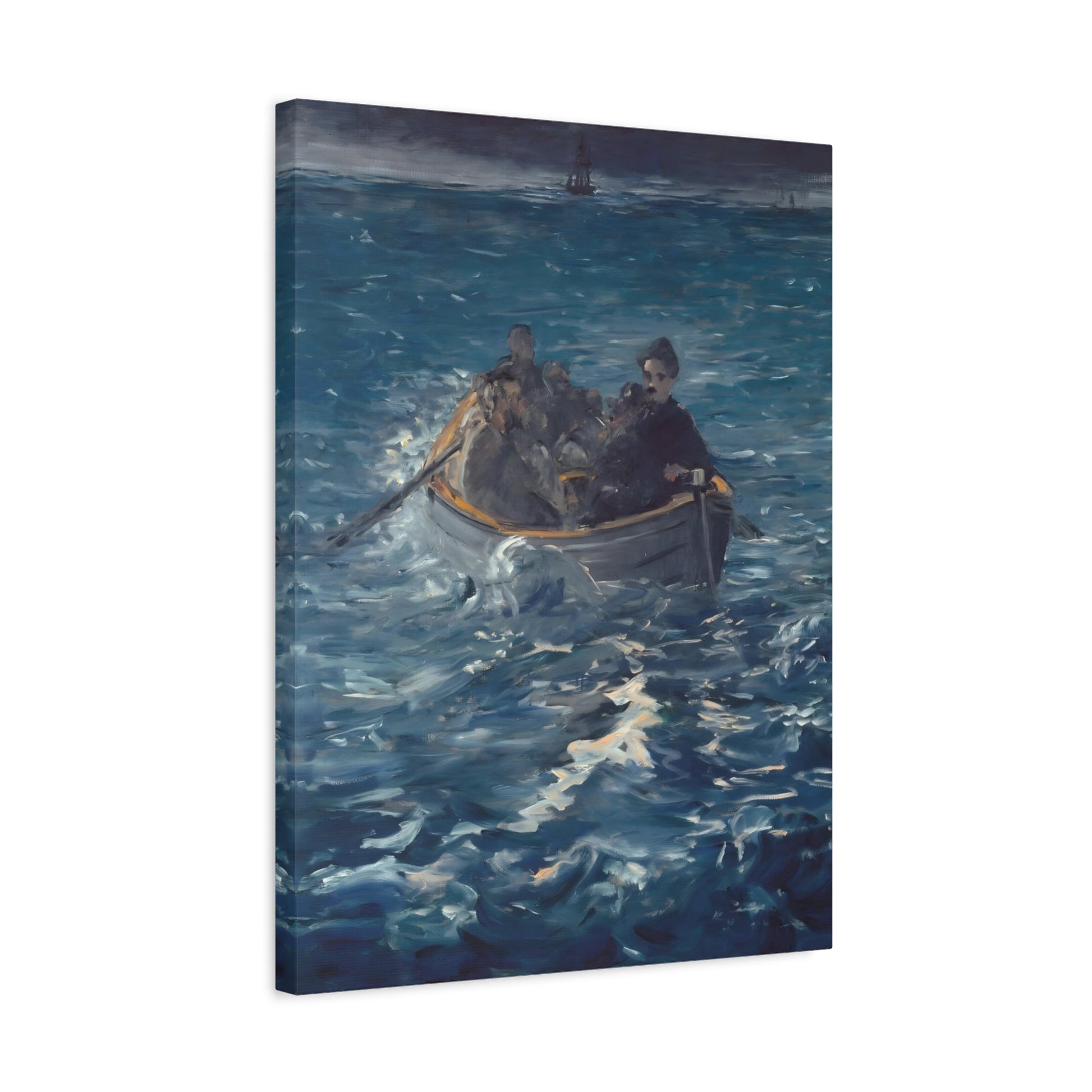 Edouard Manet Escape Rochefort - Sea Landscape Canvas Wall Art Print