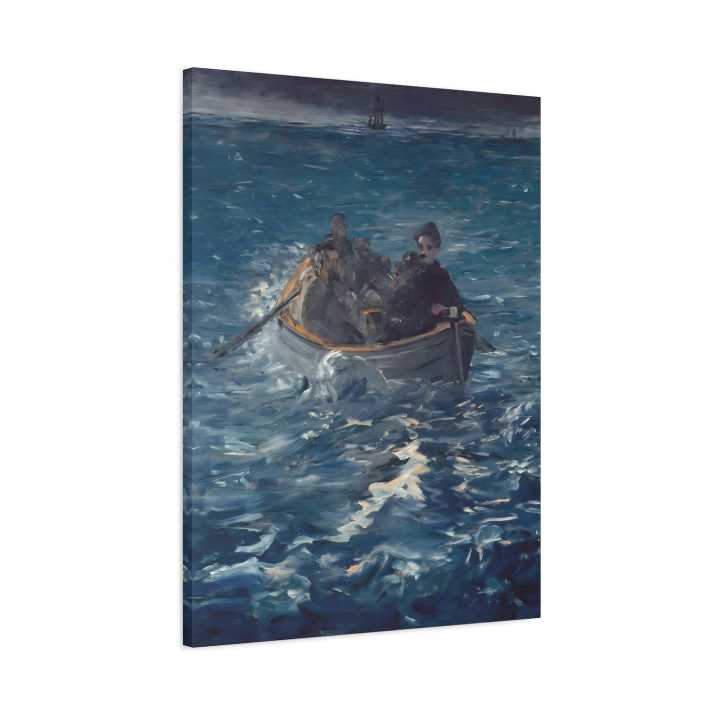 Edouard Manet Escape Rochefort - Sea Landscape Canvas Wall Art Print