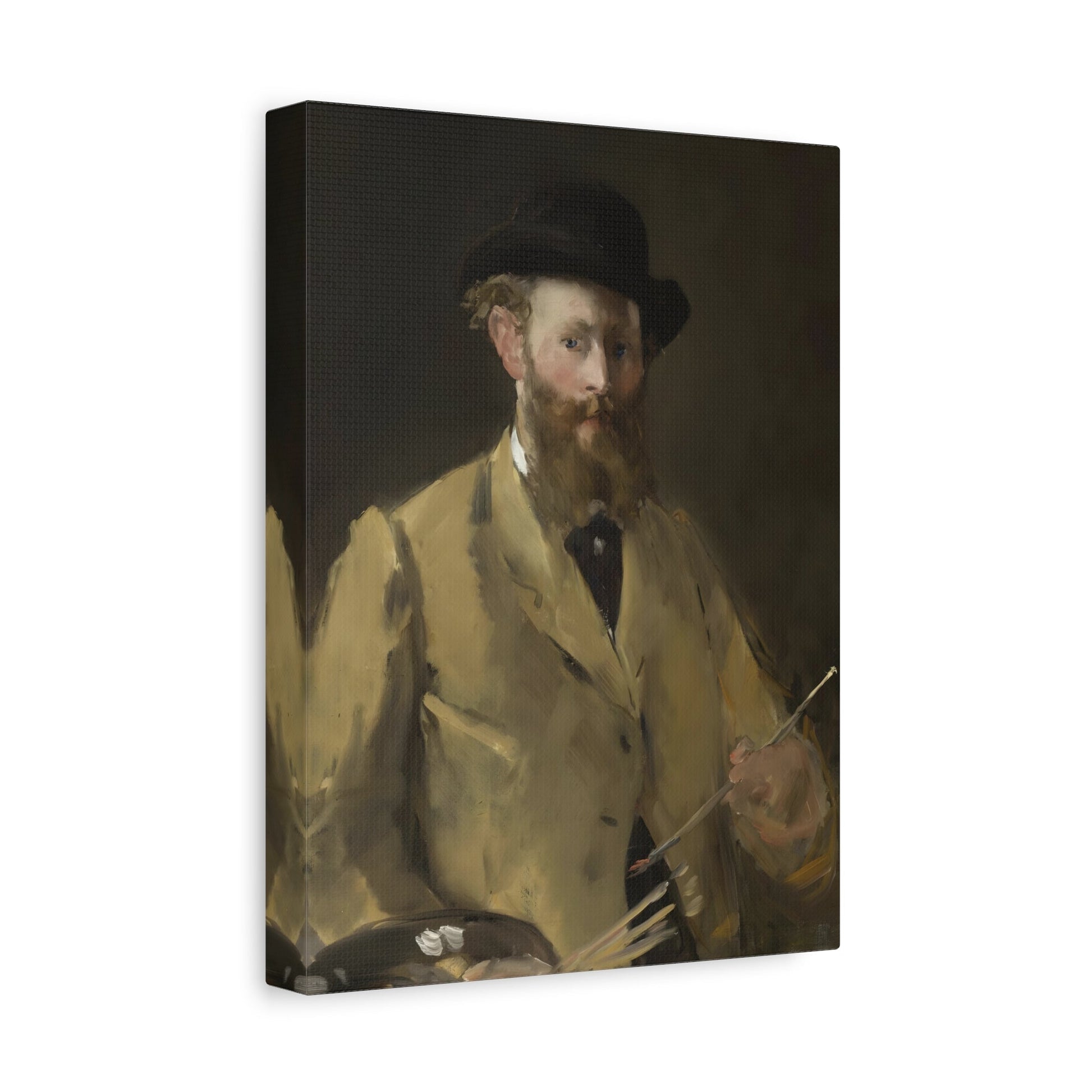 Edouard Manet Self-Portrait as a Bust with the Palette - Canvas Wall Art Print