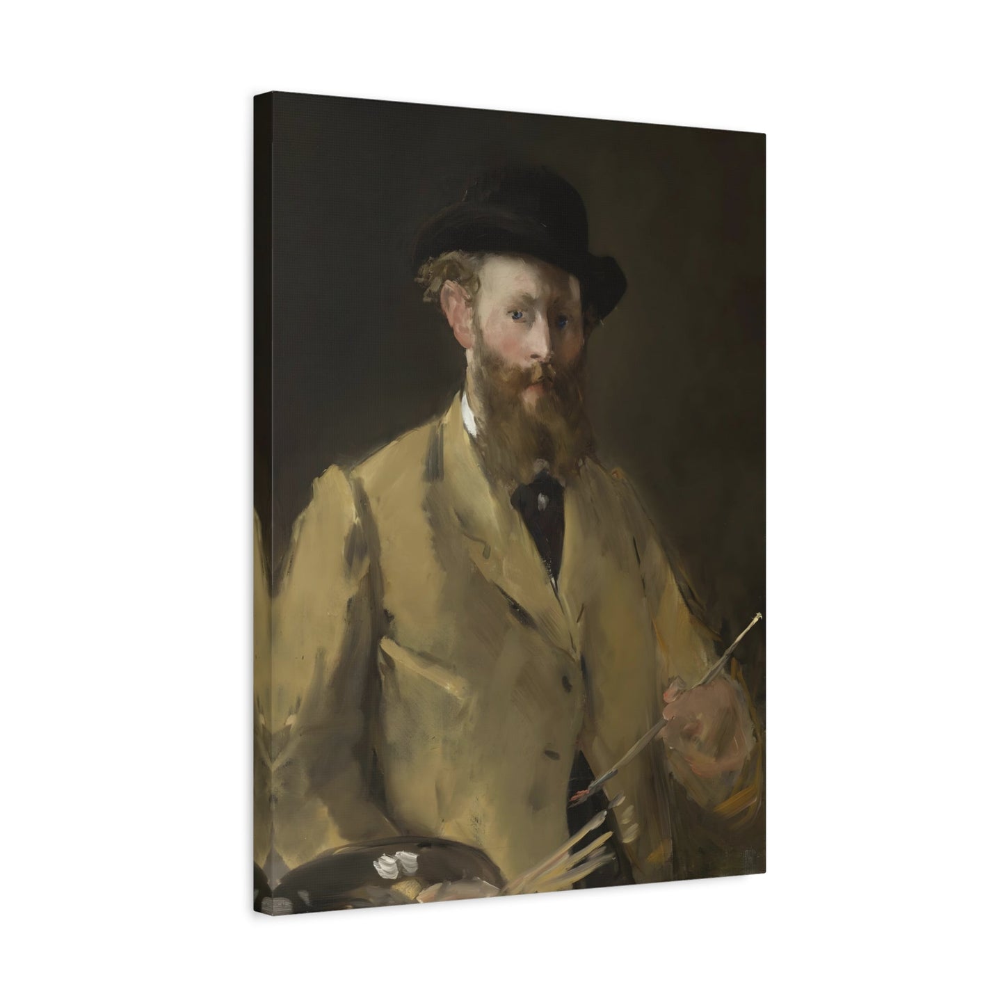 Edouard Manet Self-Portrait as a Bust with the Palette - Canvas Wall Art Print