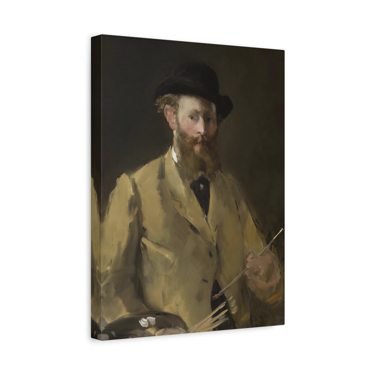 Edouard Manet Self-Portrait as a Bust with the Palette - Canvas Wall Art Print