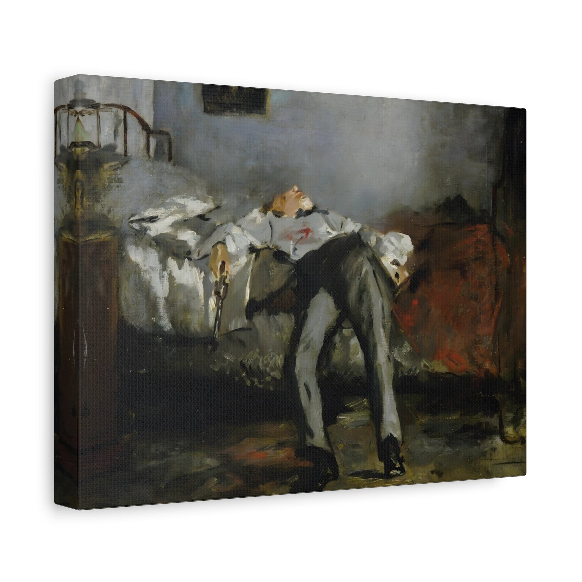 Edouard Manet Suicide - Canvas Wall Art Print Reproduction