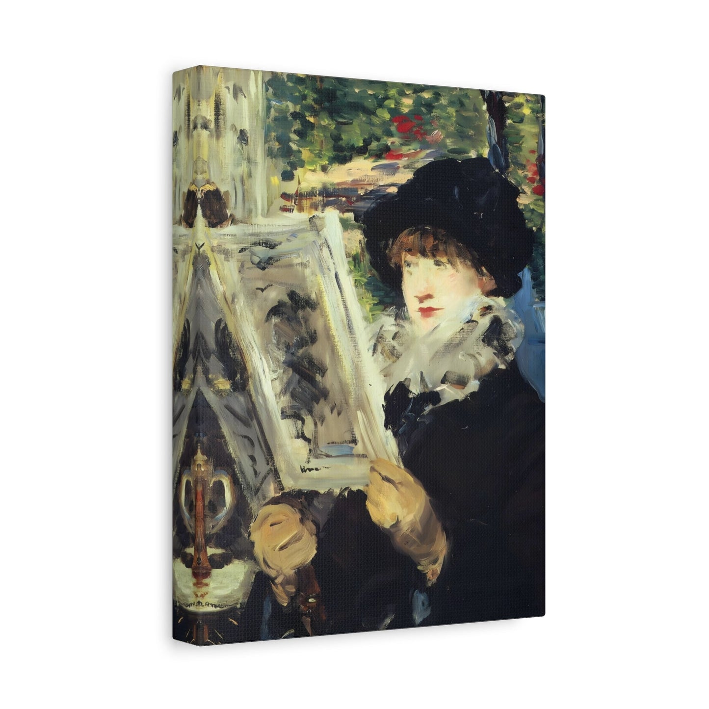 Edouard Manet Woman Reading Artwork - Canvas Wall Art Print