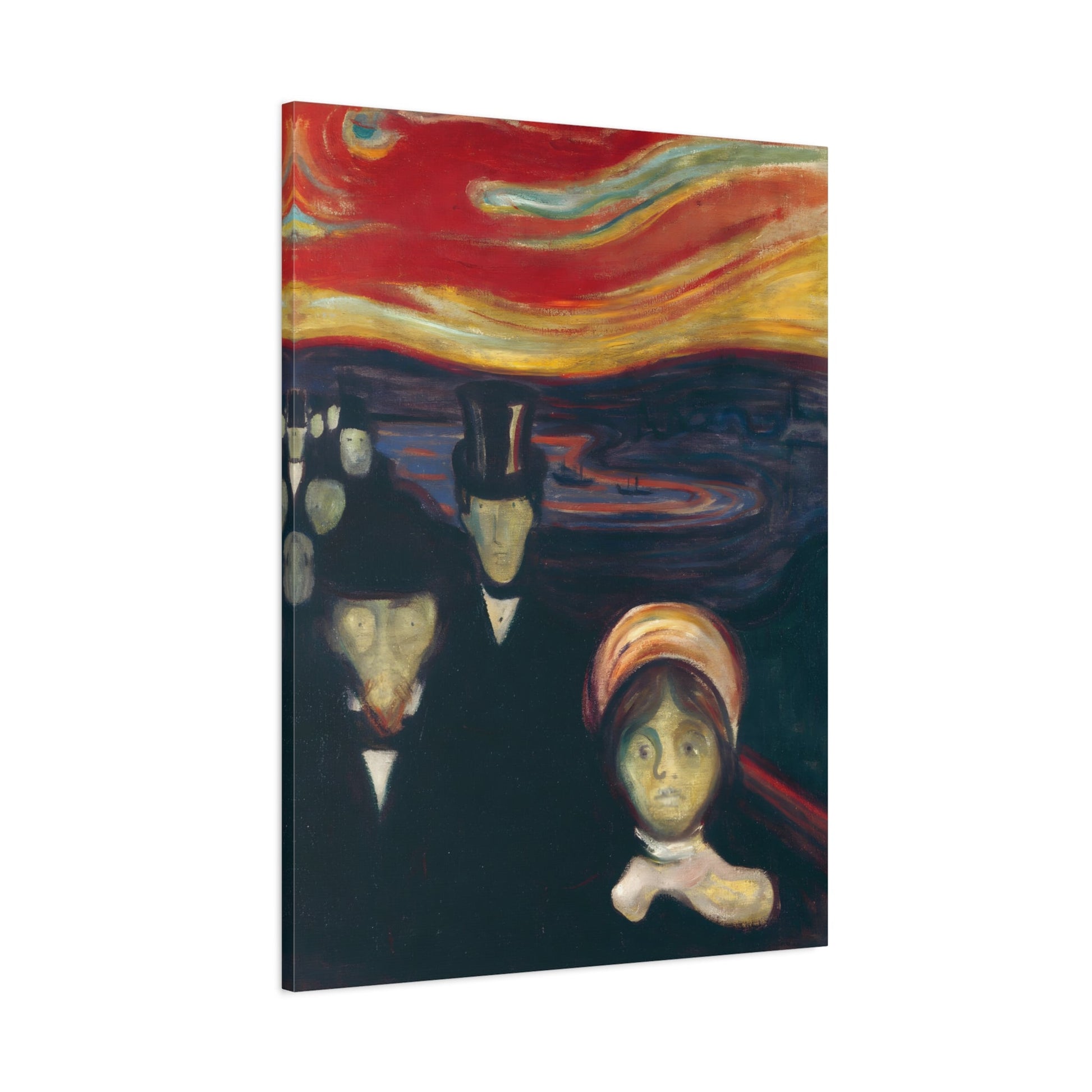 Edvard Munch Anxiety - Canvas Wall Art Painting Reproduction