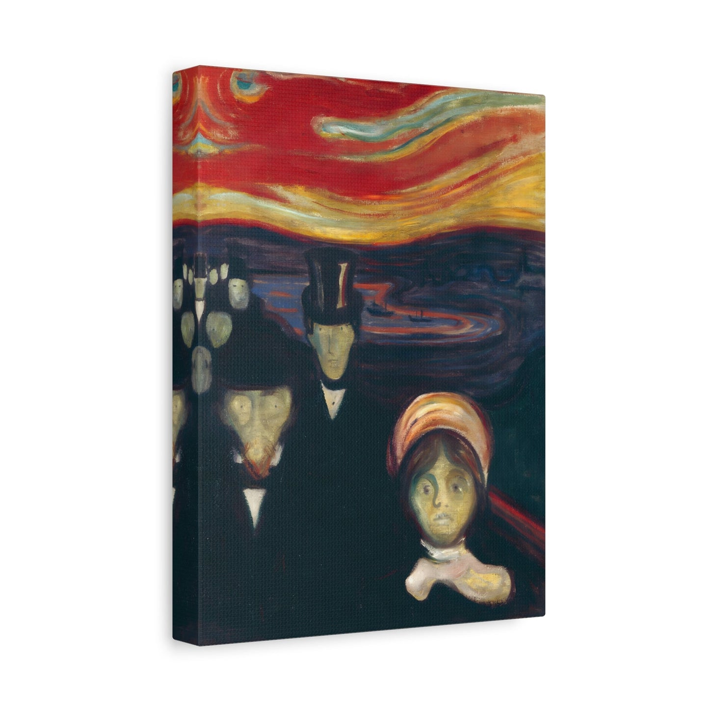 Edvard Munch Anxiety - Canvas Wall Art Painting Reproduction