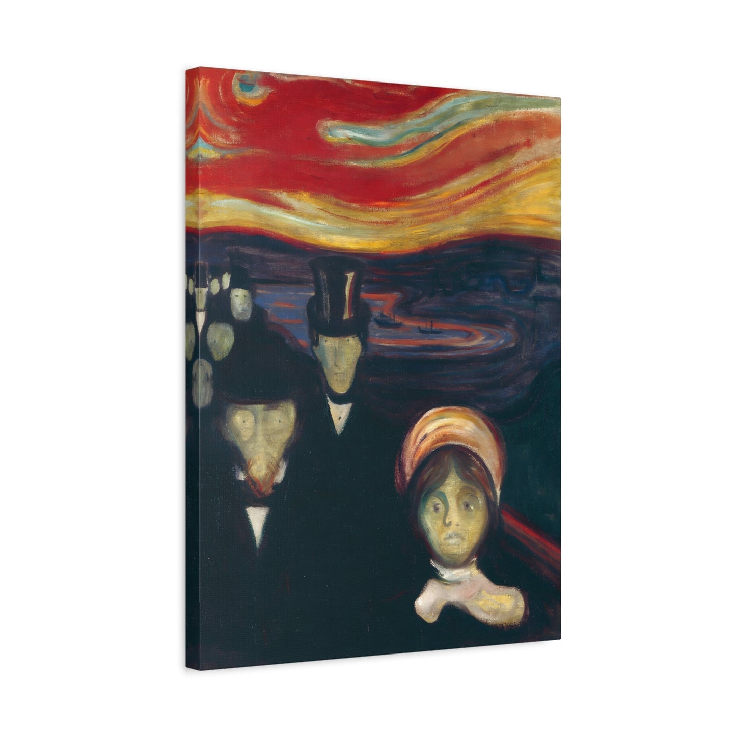 Edvard Munch Anxiety - Canvas Wall Art Painting Reproduction