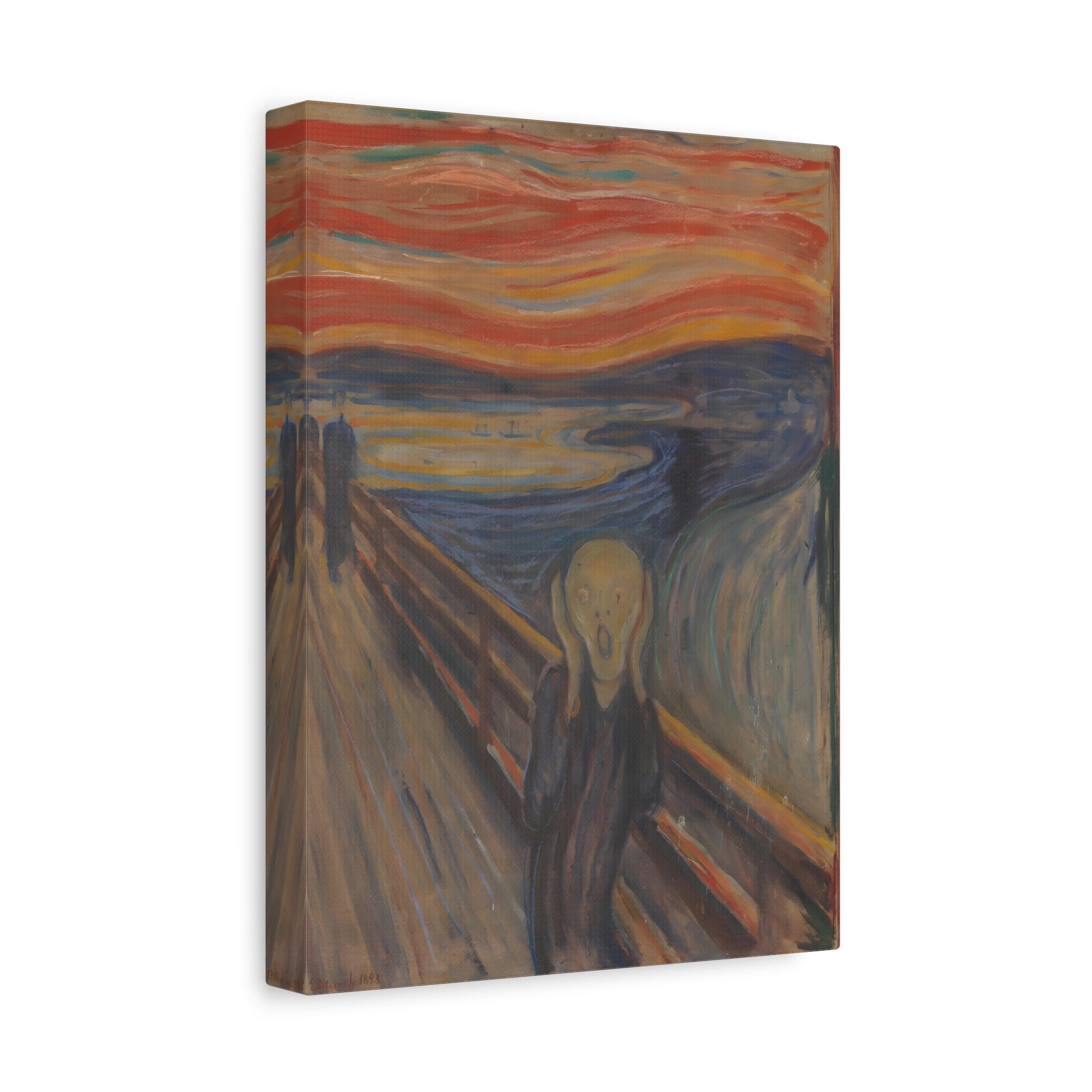 Edvard Munch The Scream - Famous Artist Canvas Wall Art Print