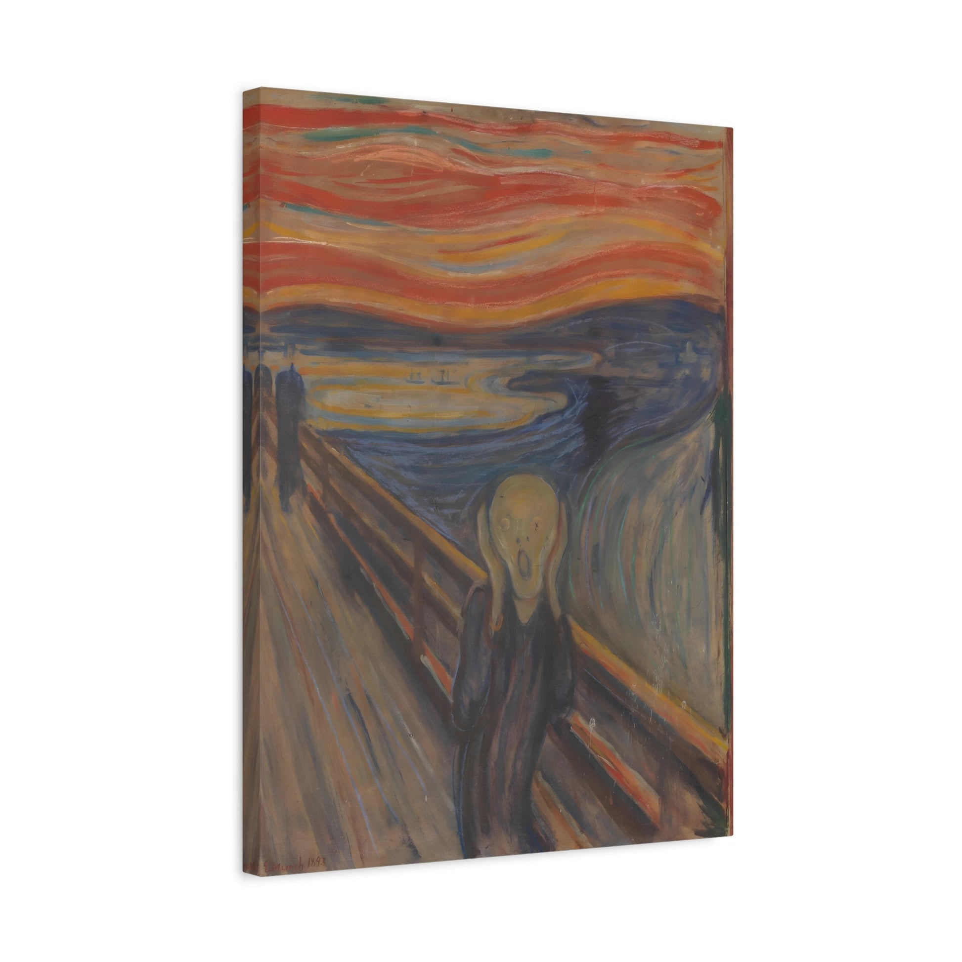 Edvard Munch The Scream - Famous Artist Canvas Wall Art Print