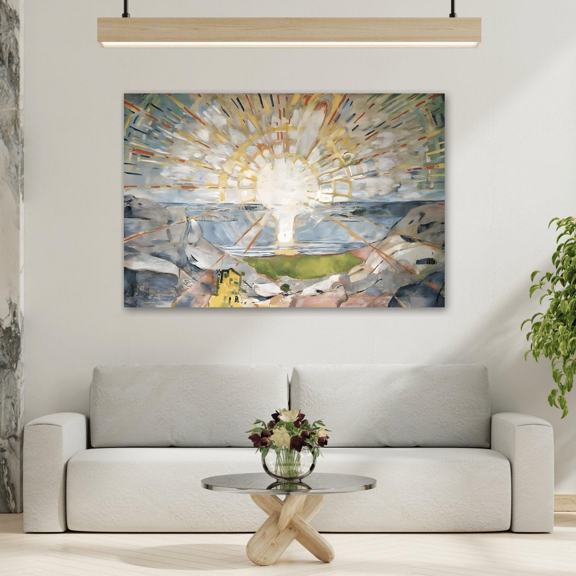 Edvard Munch The Sun Canvas Wall Art Print
