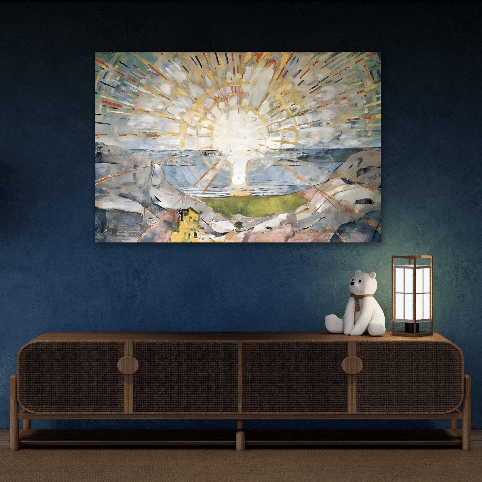 Edvard Munch The Sun Canvas Wall Art Print