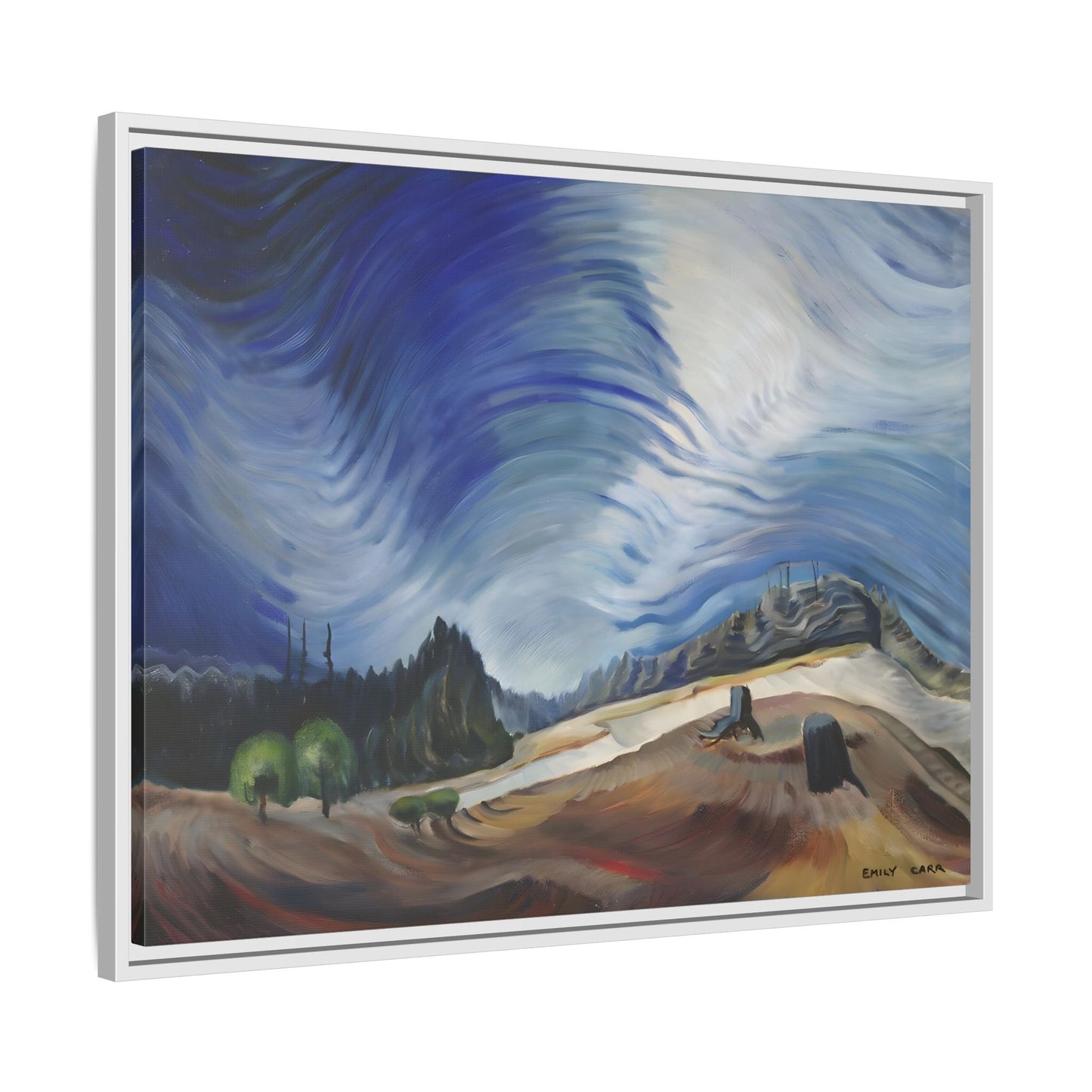 Emily Carr Above the Gravel Pit - Large Framed Canvas Wall Art Print