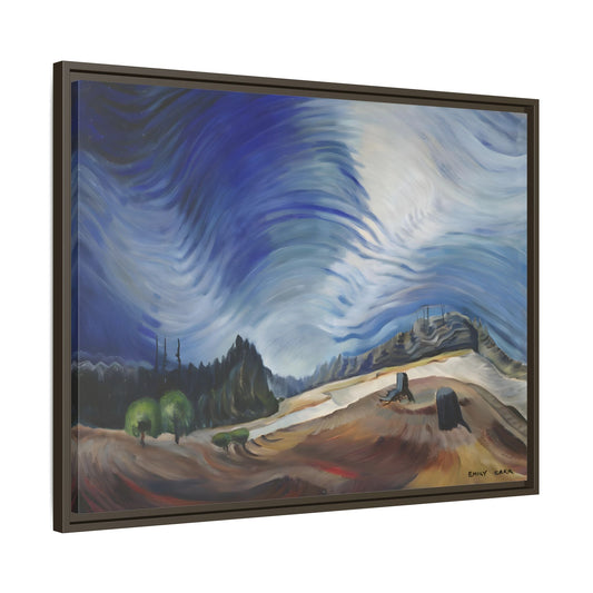 Emily Carr Above the Gravel Pit - Large Framed Canvas Wall Art Print