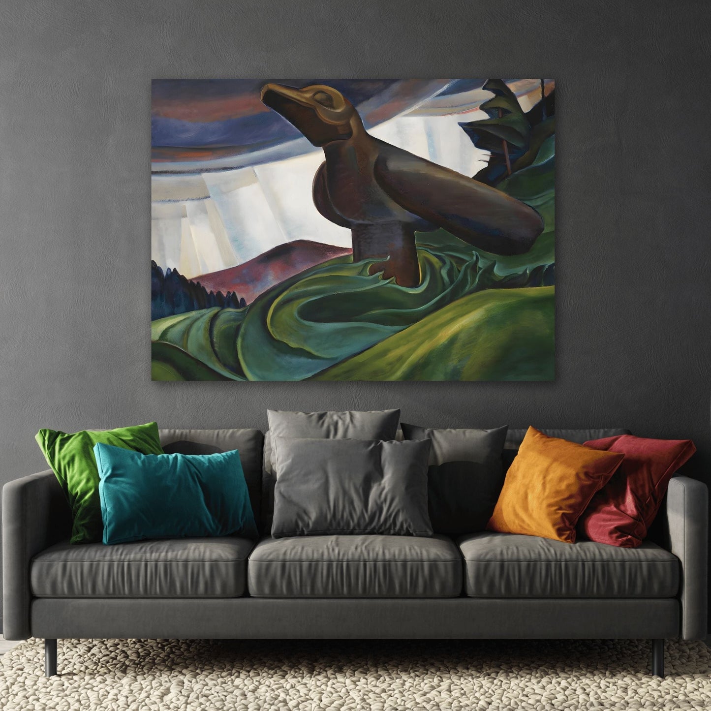 Emily Carr Big Raven - Canvas Wall Art Reproduction