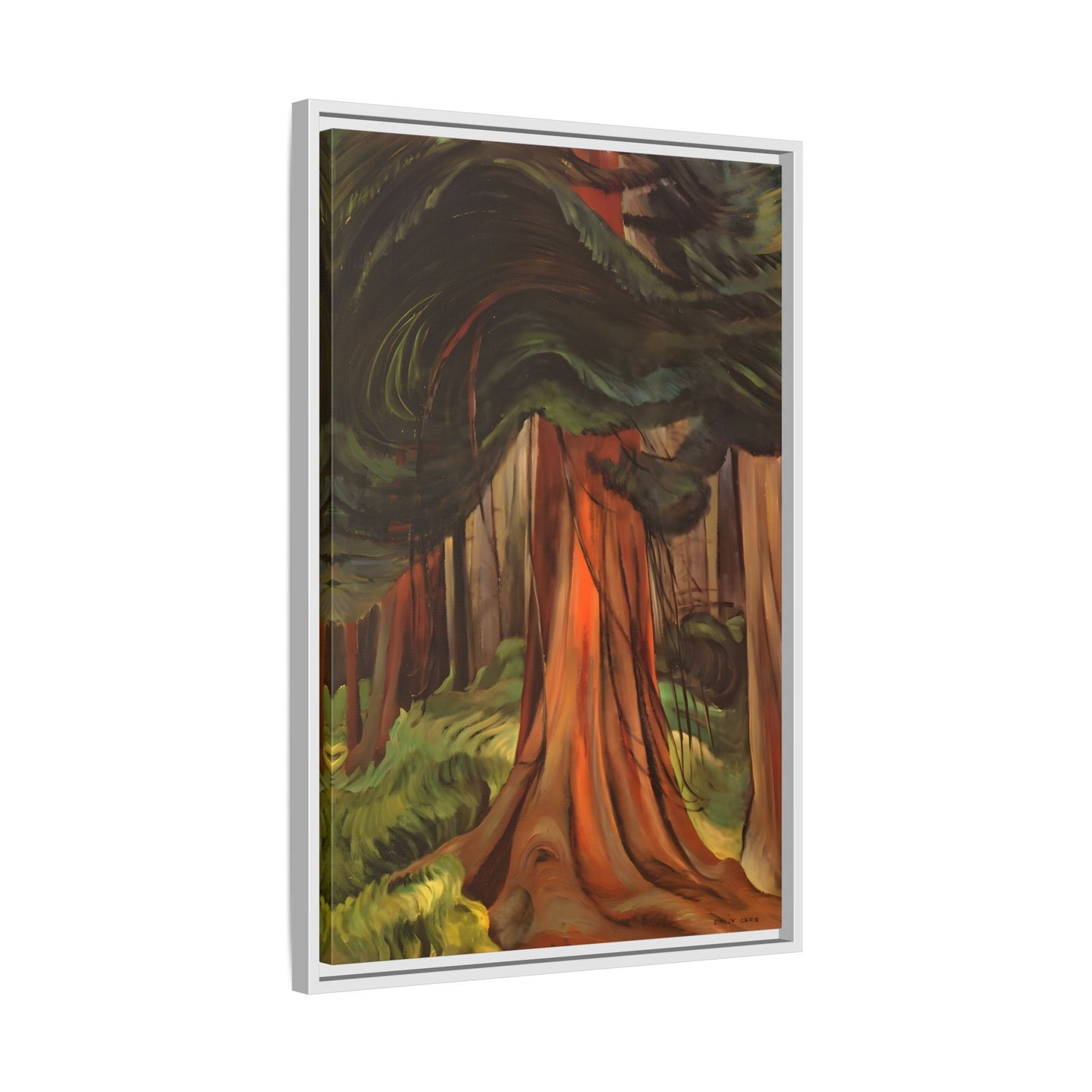 Emily Carr Red Cedar Canada - Large Framed Canvas Wall Art Print