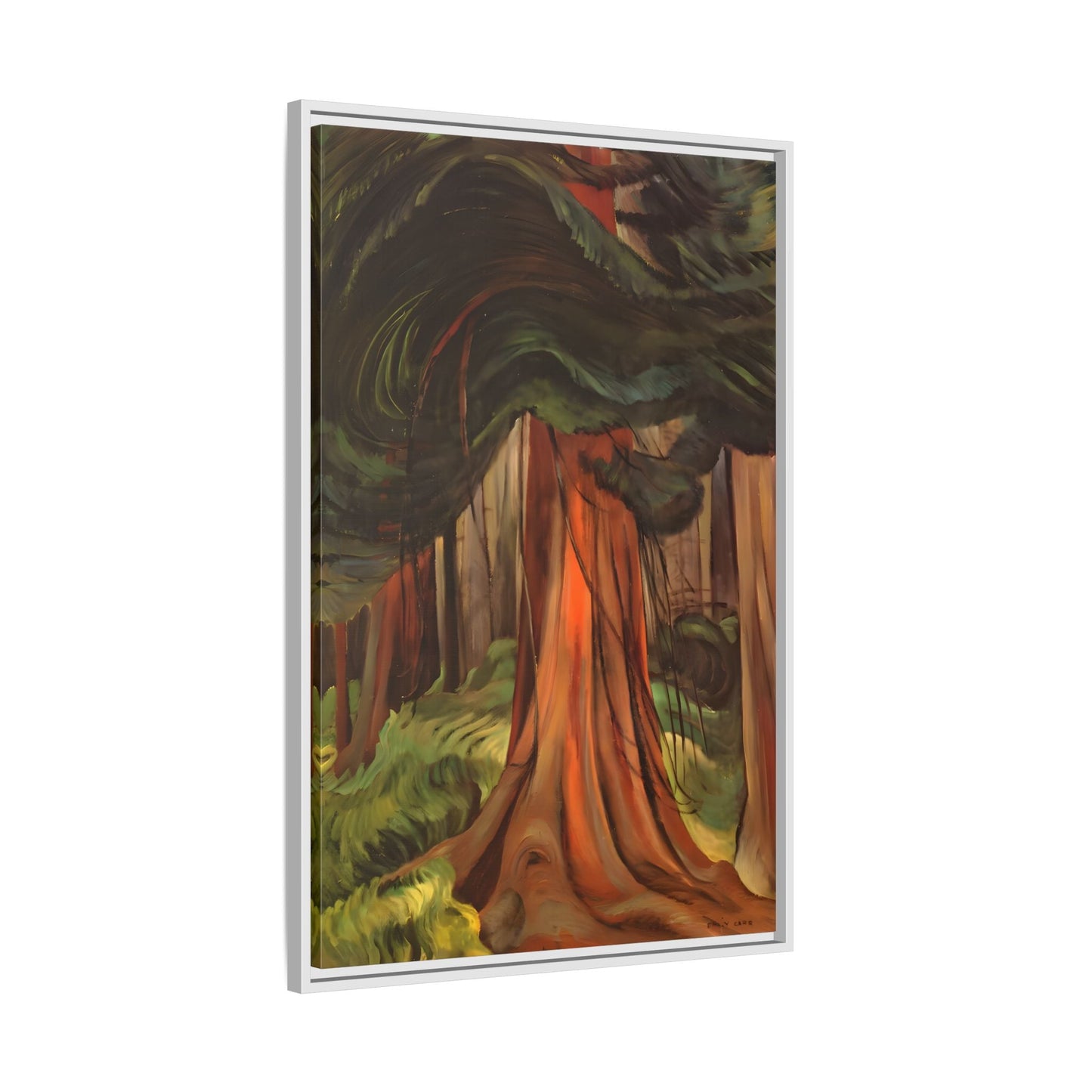 Emily Carr Red Cedar Canada - Large Framed Canvas Wall Art Print