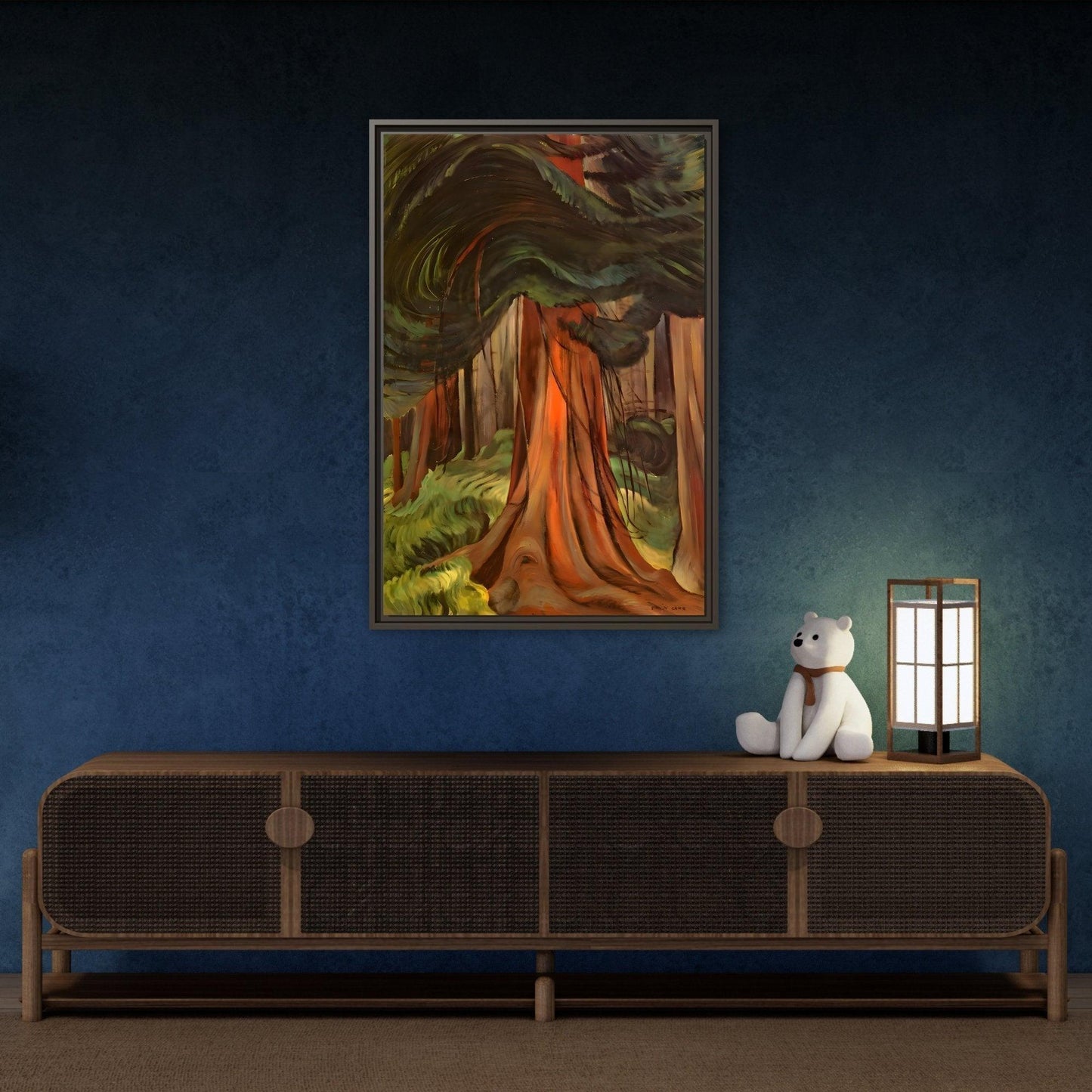 Emily Carr Red Cedar Canada - Large Framed Canvas Wall Art Print