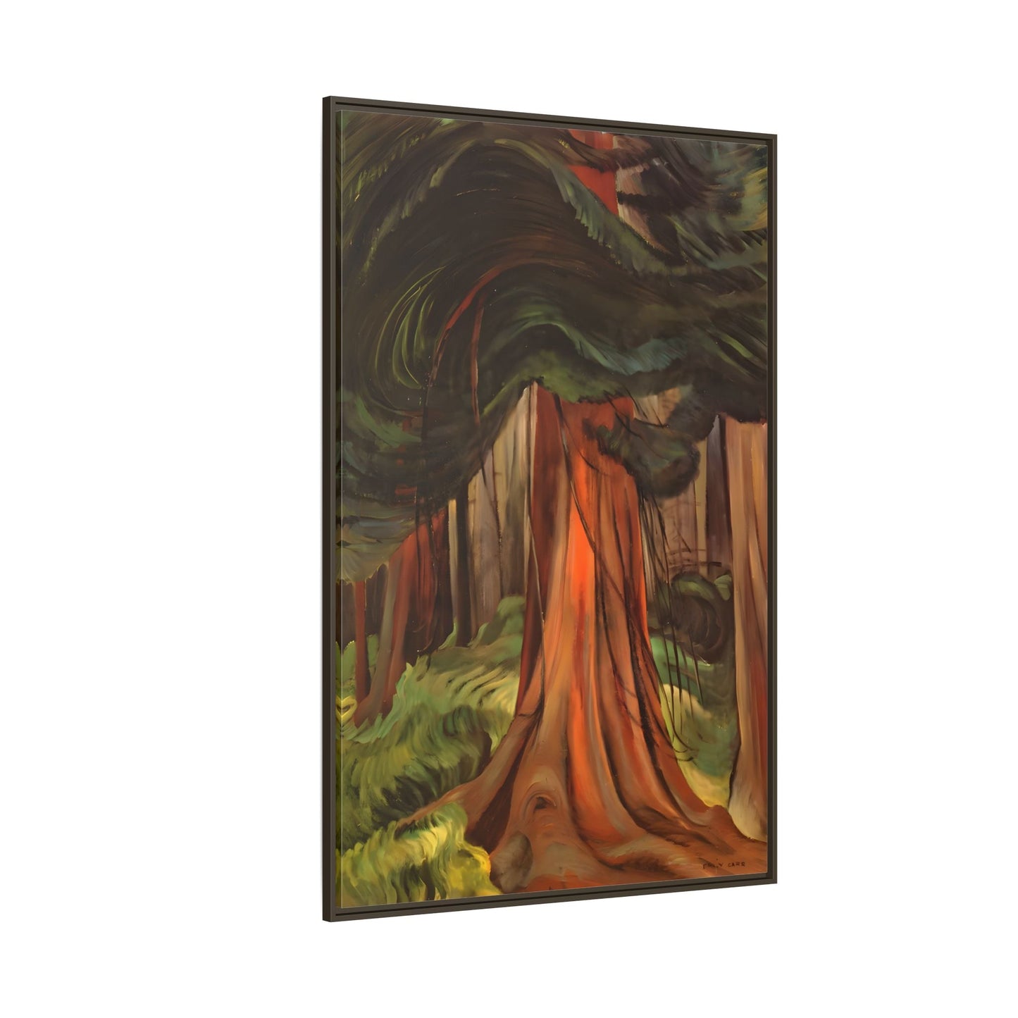 Emily Carr Red Cedar Canada - Large Framed Canvas Wall Art Print