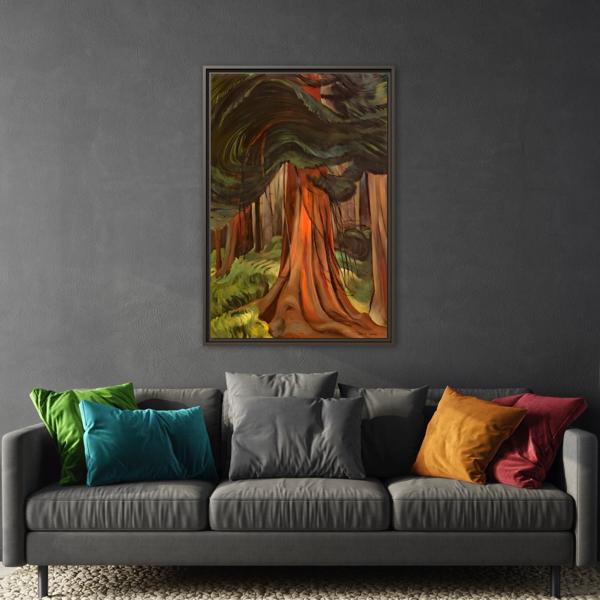 Emily Carr Red Cedar Canada - Large Framed Canvas Wall Art Print