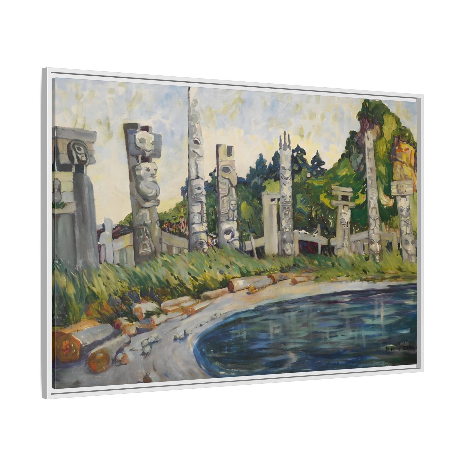 Emily Carr Skedans Canvas Print - Framed Famous Canadian Wall Art