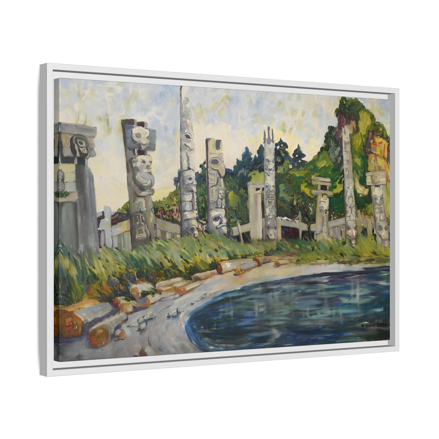 Emily Carr Skedans Canvas Print - Large Framed Famous Canadian Wall Art
