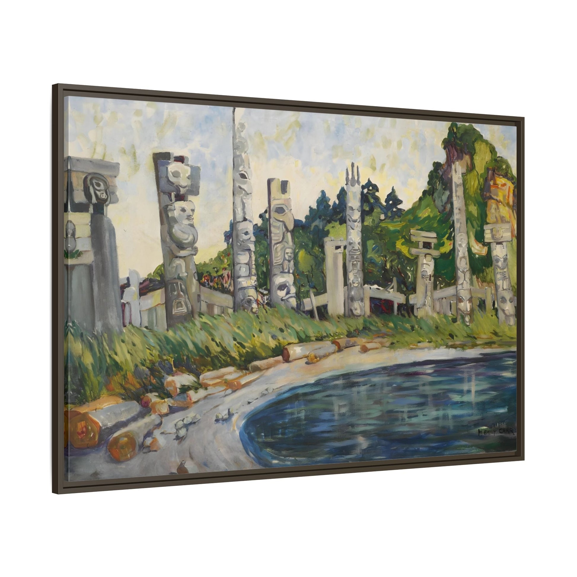 Emily Carr Skedans Canvas Print - Large Framed Famous Canadian Wall Art