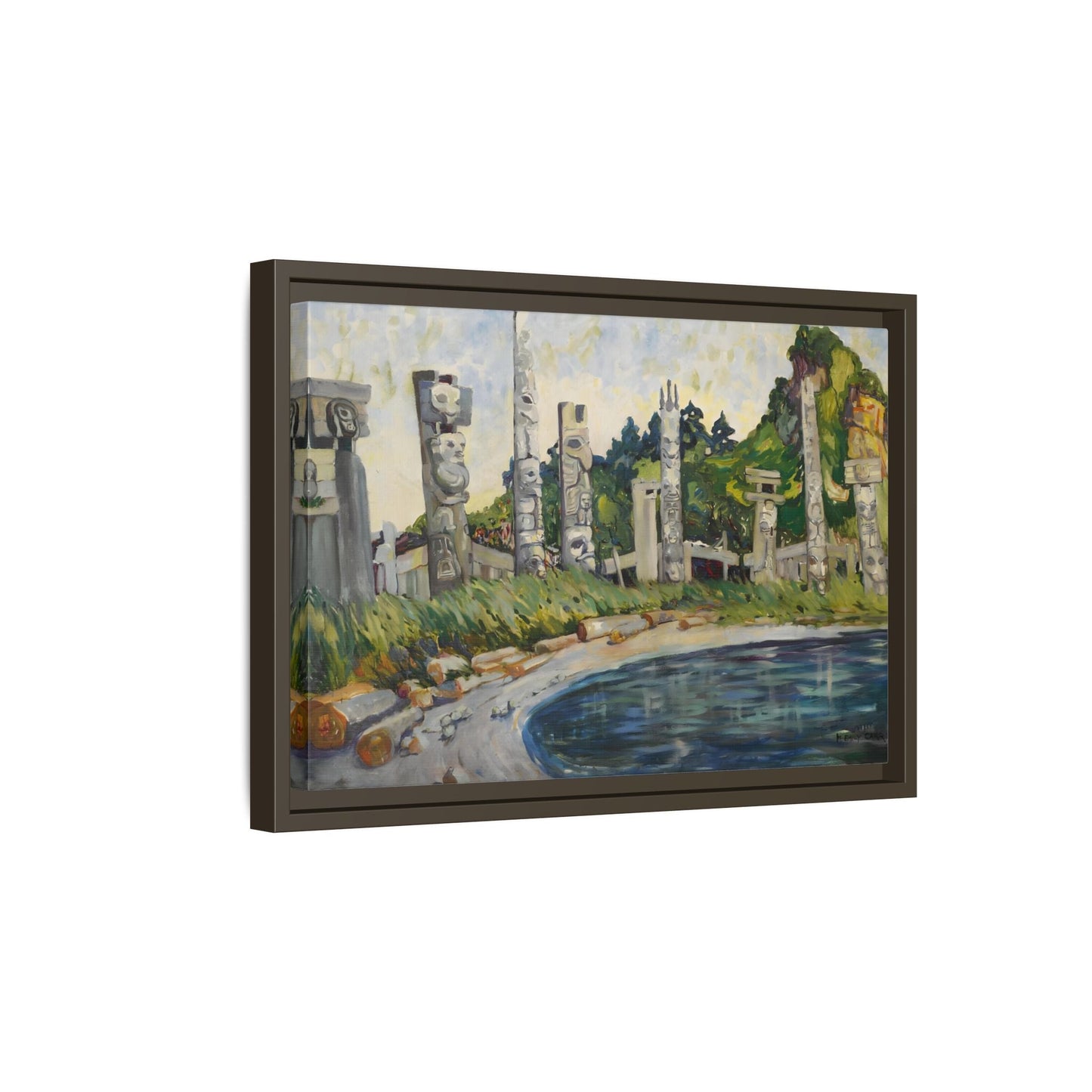 Emily Carr Skedans Canvas Print - Large Framed Famous Canadian Wall Art