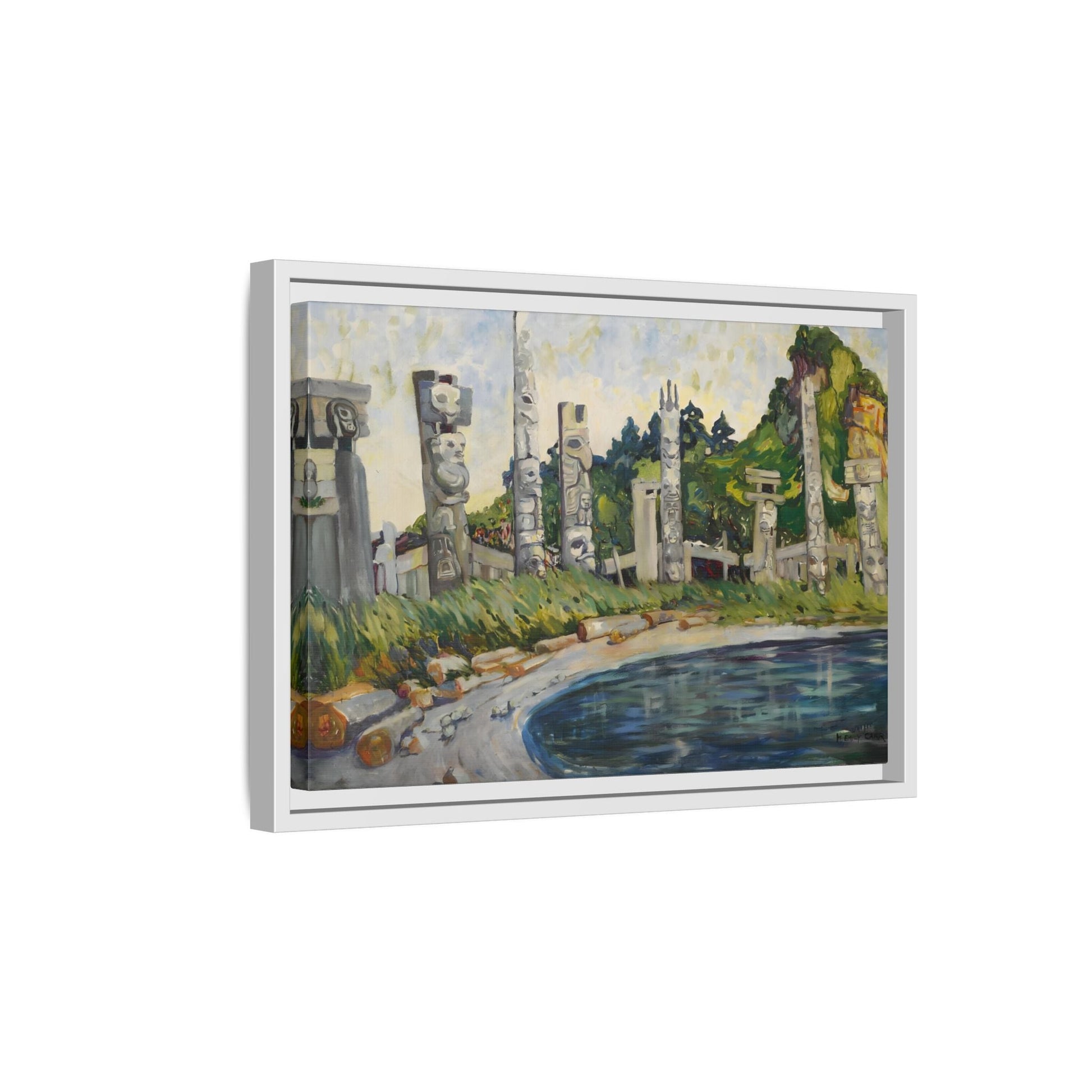 Emily Carr Skedans Canvas Print - Large Framed Famous Canadian Wall Art