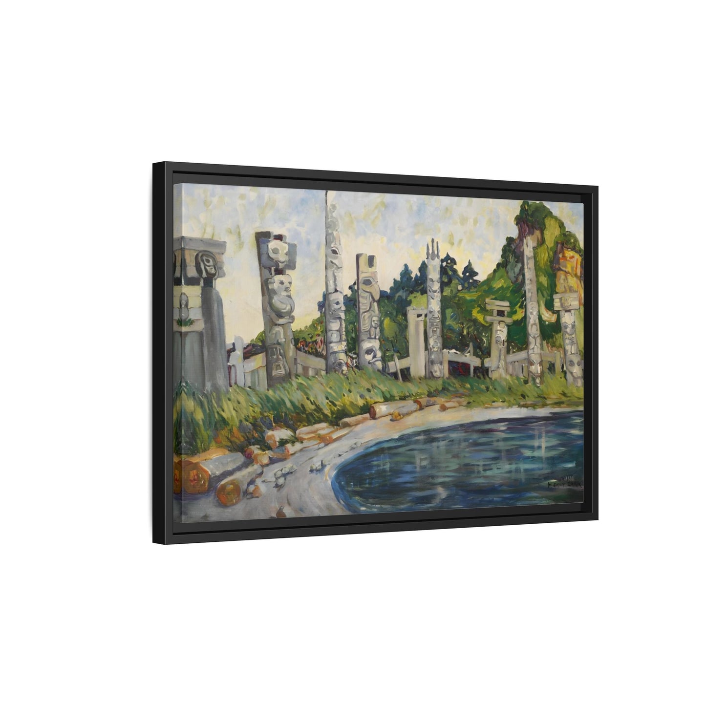 Emily Carr Skedans Canvas Print - Large Framed Famous Canadian Wall Art