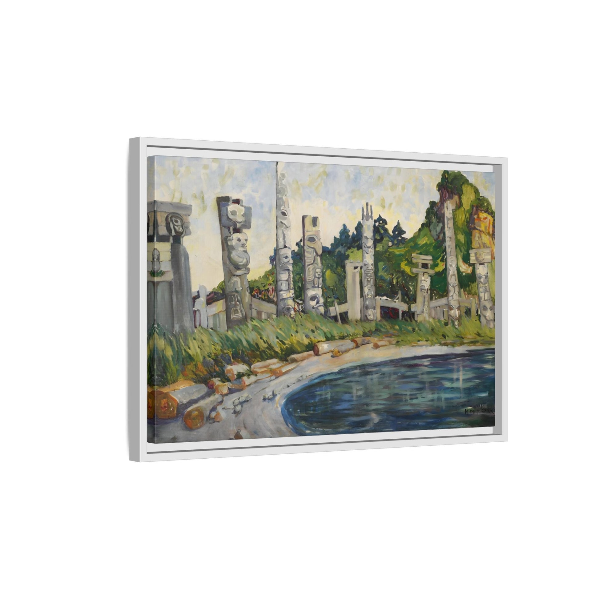 Emily Carr Skedans Canvas Print - Large Framed Famous Canadian Wall Art