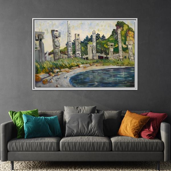 Emily Carr Skedans Canvas Print - Large Framed Famous Canadian Wall Art