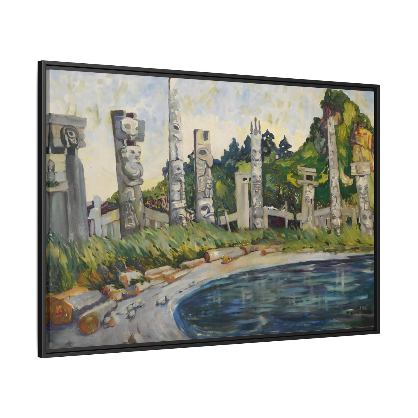 Emily Carr Skedans Canvas Print - Large Framed Famous Canadian Wall Art