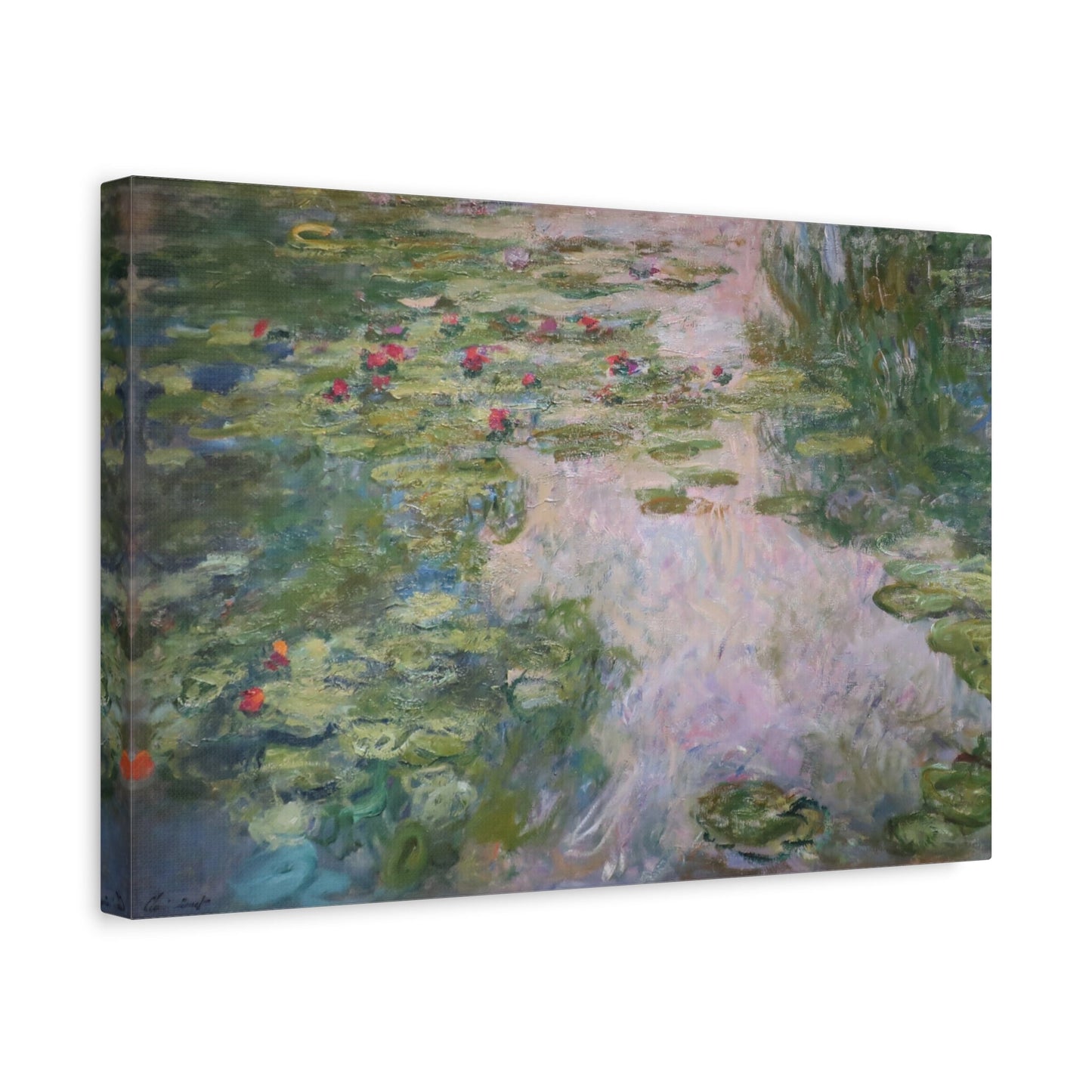 Famous Artist Painting Monet Water Lilies Canvas Print - Modern and Contemporary Wall Art for Living Room