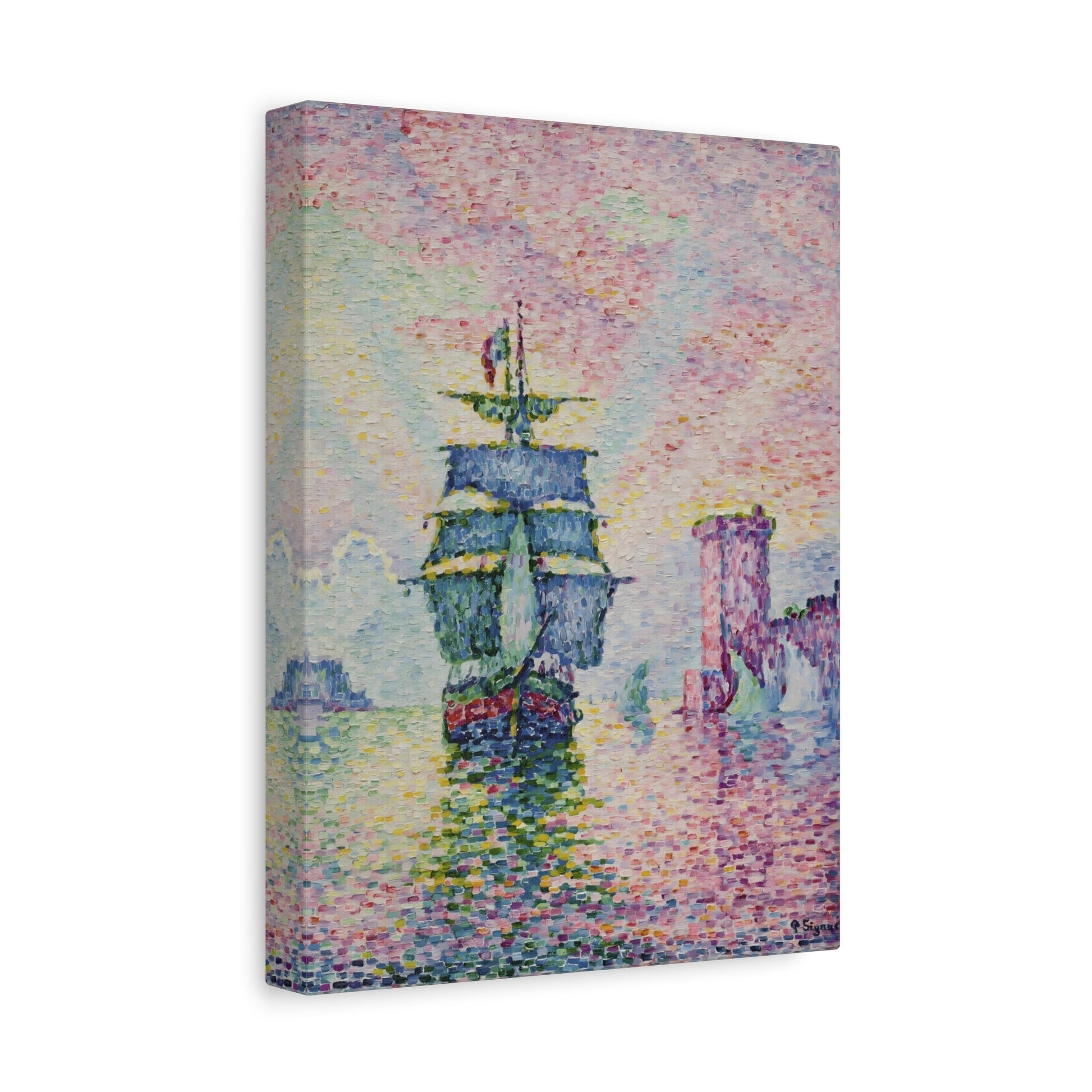 Famous Canvas Wall Art Print - Contemporary Paul Signac La Passe de Marseille