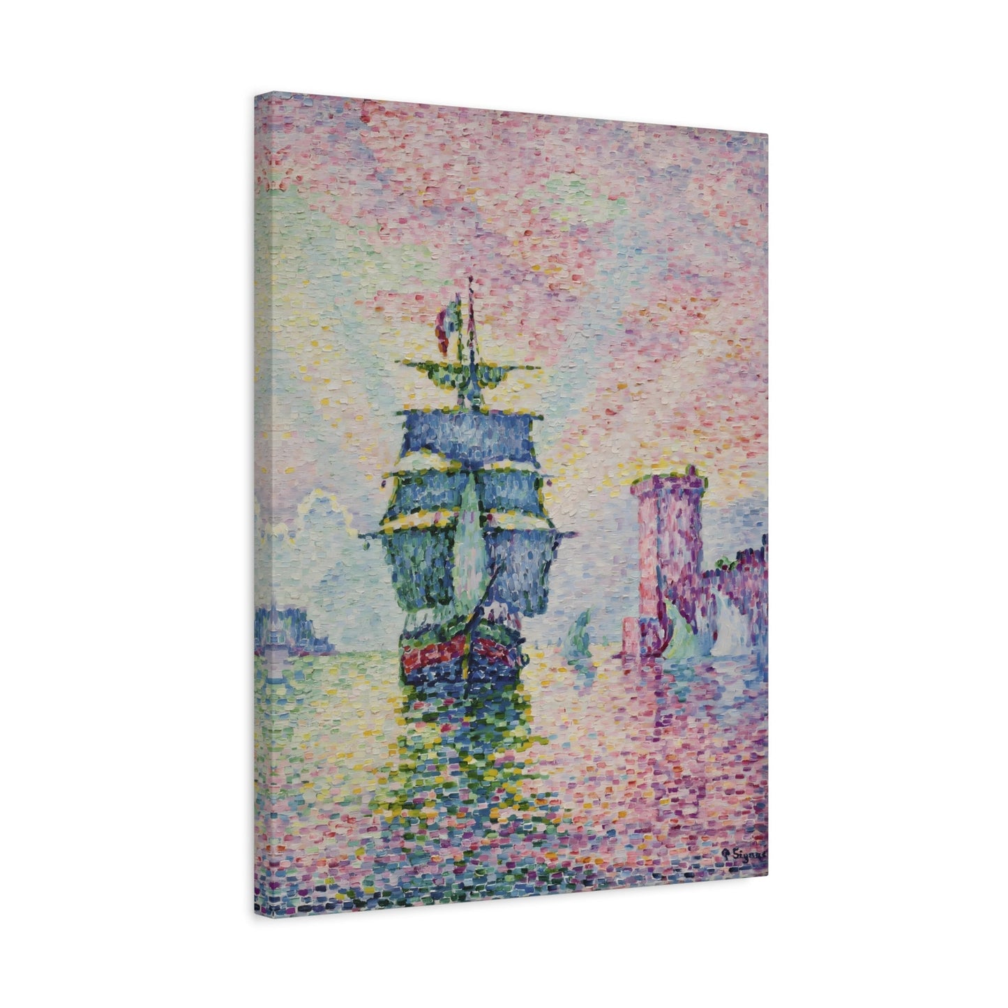 Famous Canvas Wall Art Print - Contemporary Paul Signac La Passe de Marseille