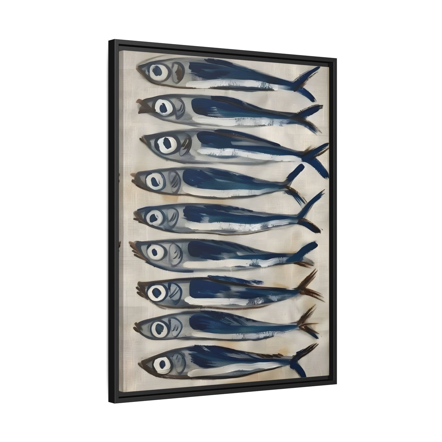 Fish Sardine Antique Still Life Canvas Wall Art Restaurant Coastal Decor Prints