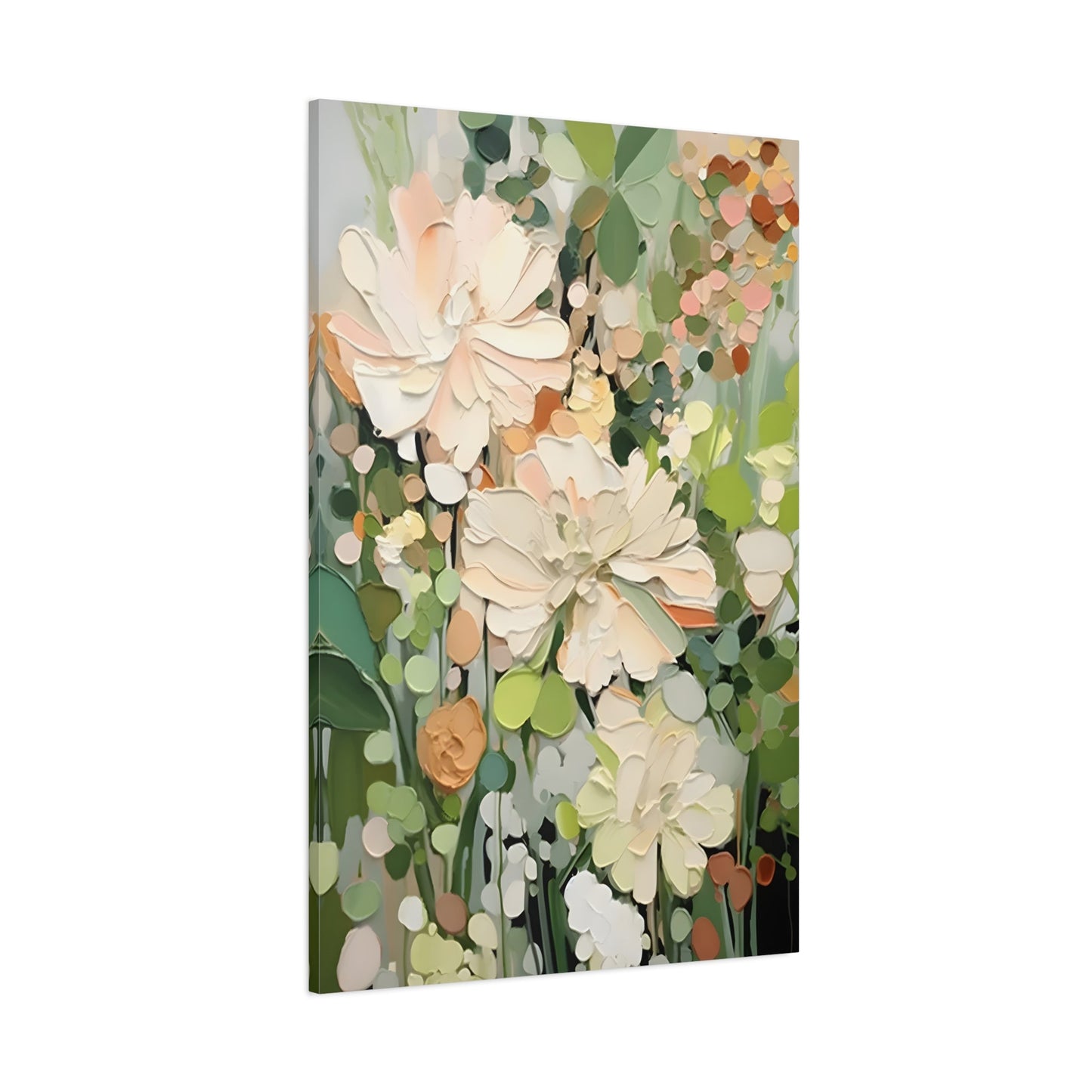 Floral Canvas Art - Vibrant Abstract Flower Design for Home Decor