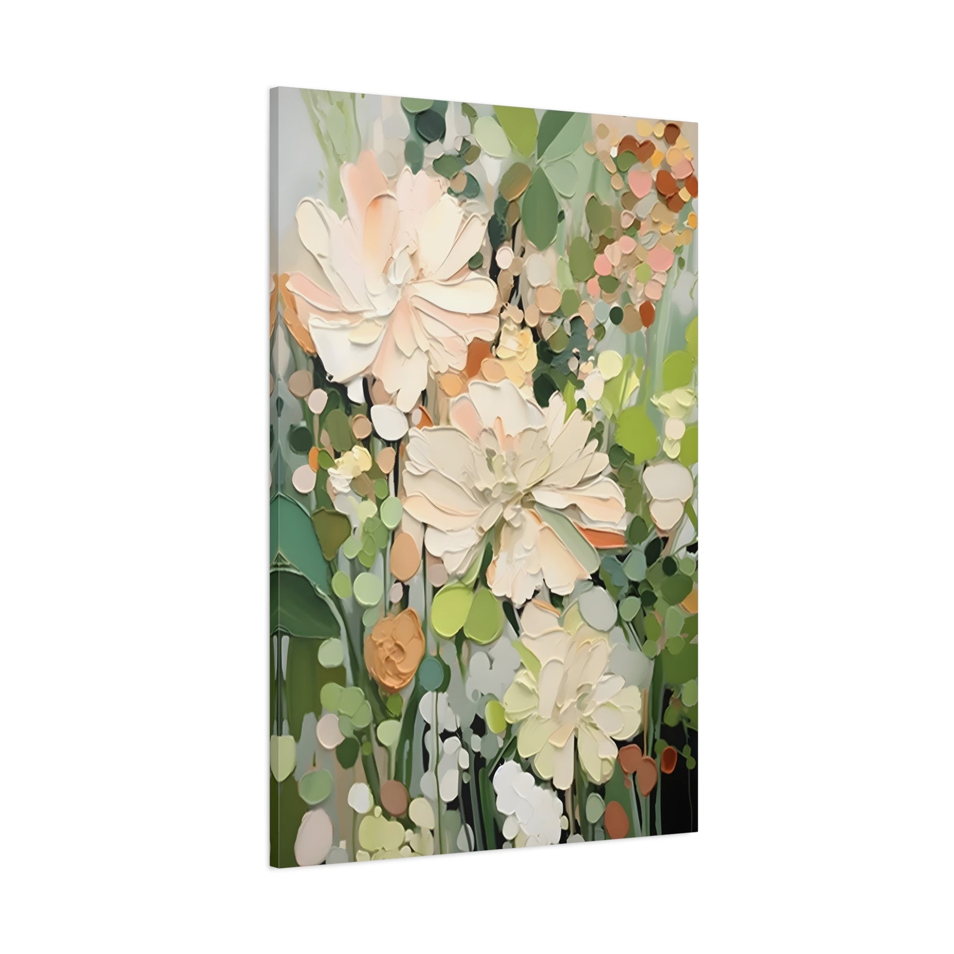 Floral Canvas Art - Vibrant Abstract Flower Design for Home Decor