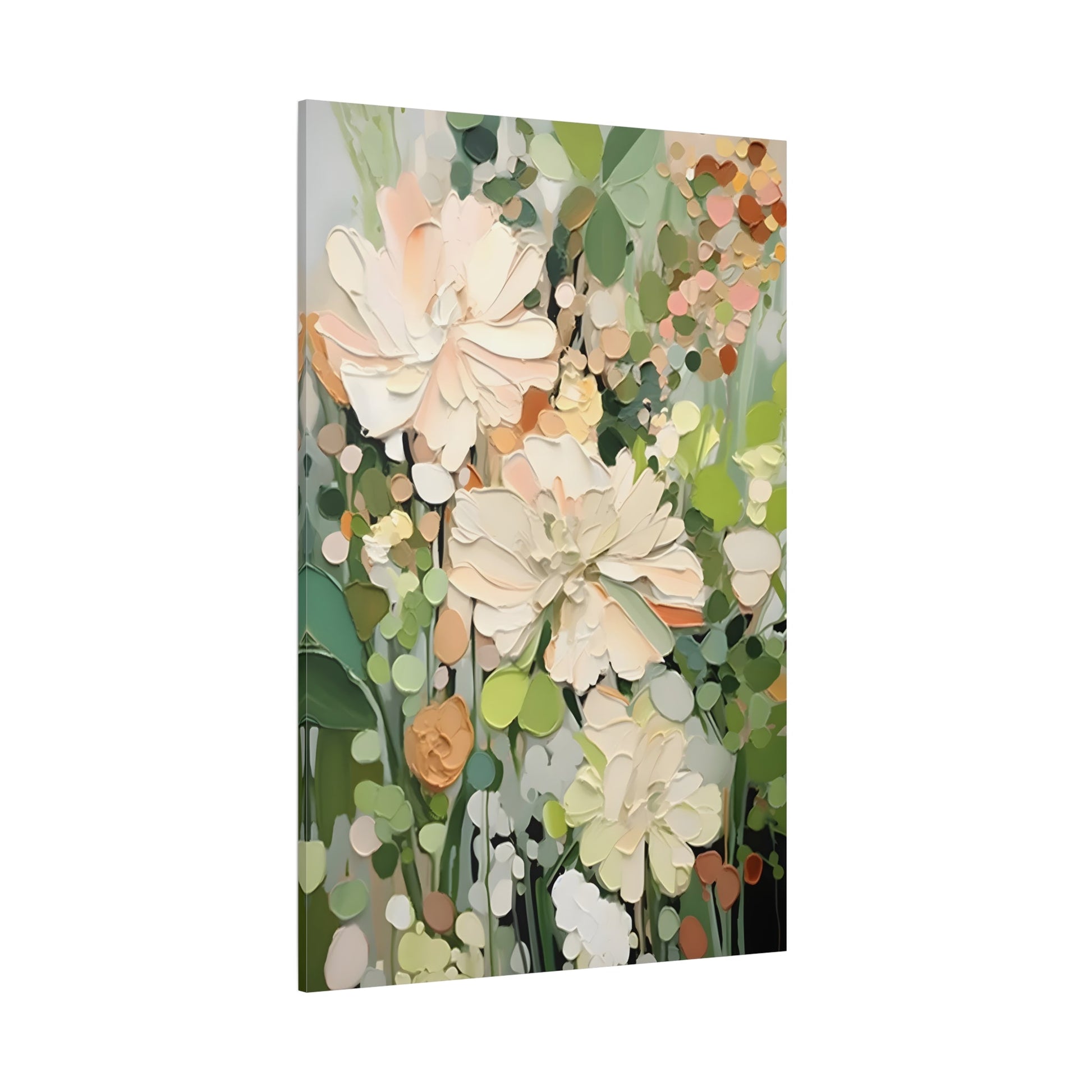Floral Canvas Art - Vibrant Abstract Flower Design for Home Decor