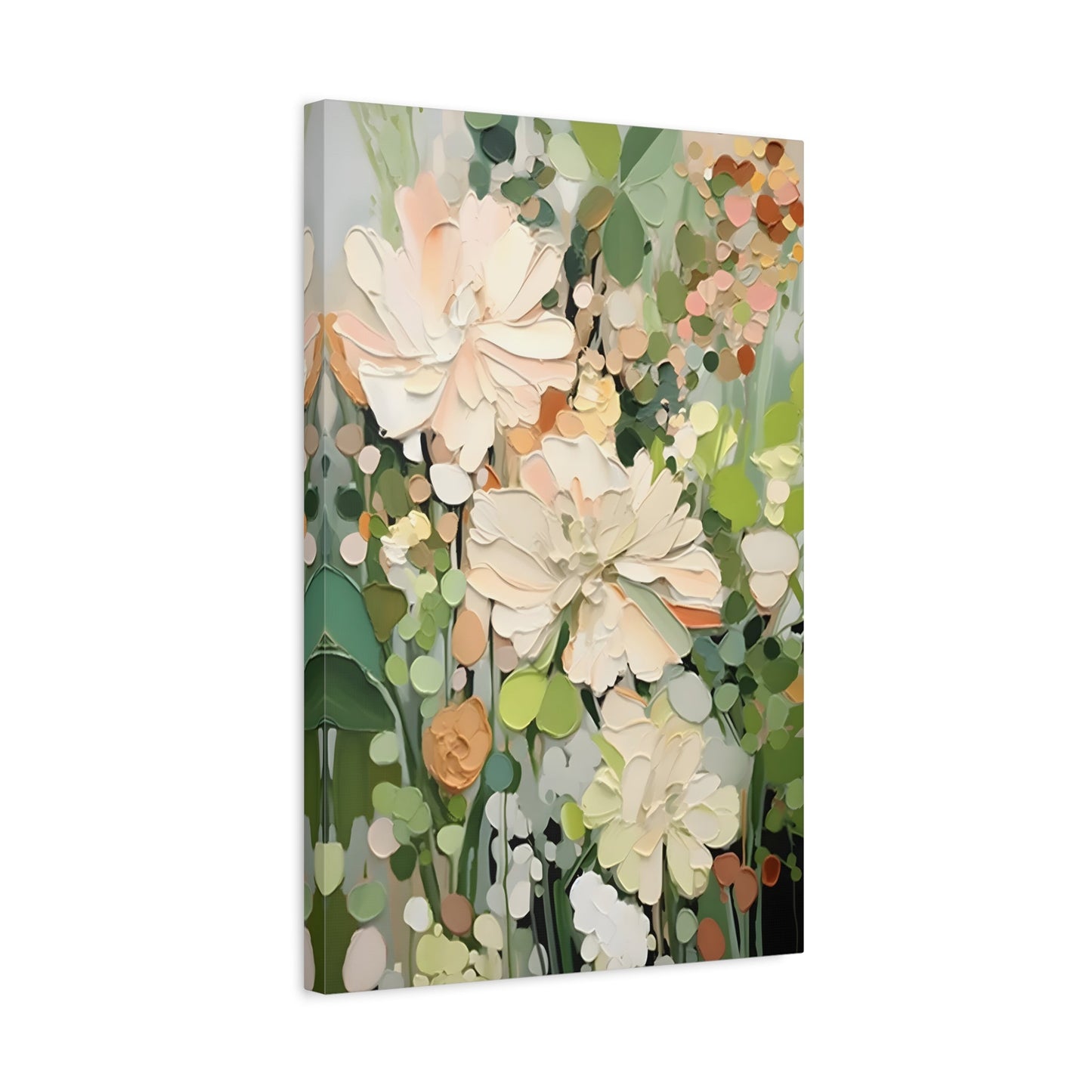 Floral Canvas Art - Vibrant Abstract Flower Design for Home Decor