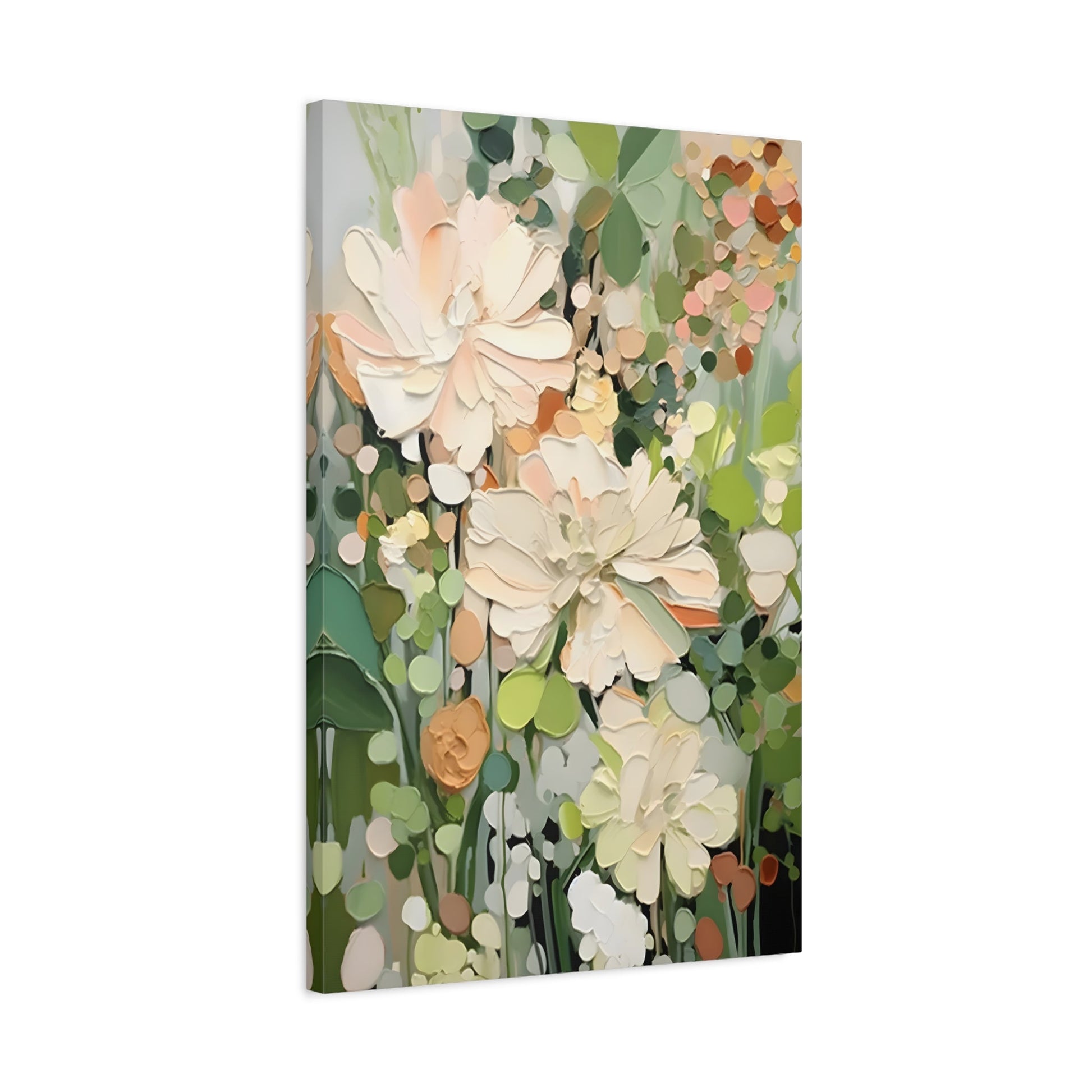 Floral Canvas Art - Vibrant Abstract Flower Design for Home Decor